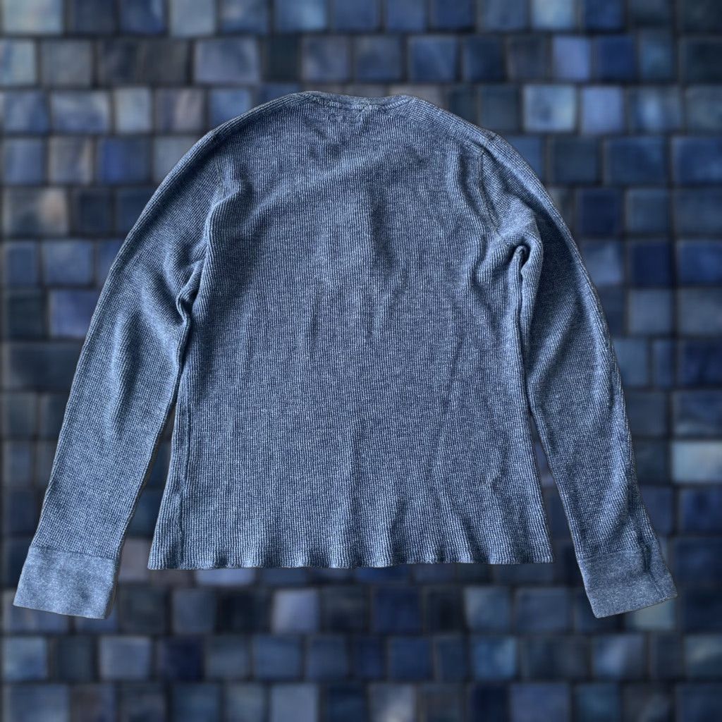 Wallace & Barnes Wallace & Barnes Thermal Henley T-Shirt Long Sleeve Blue, Size L, Men Size US L / EU 52-54 / 3 - 1 Thumbnail