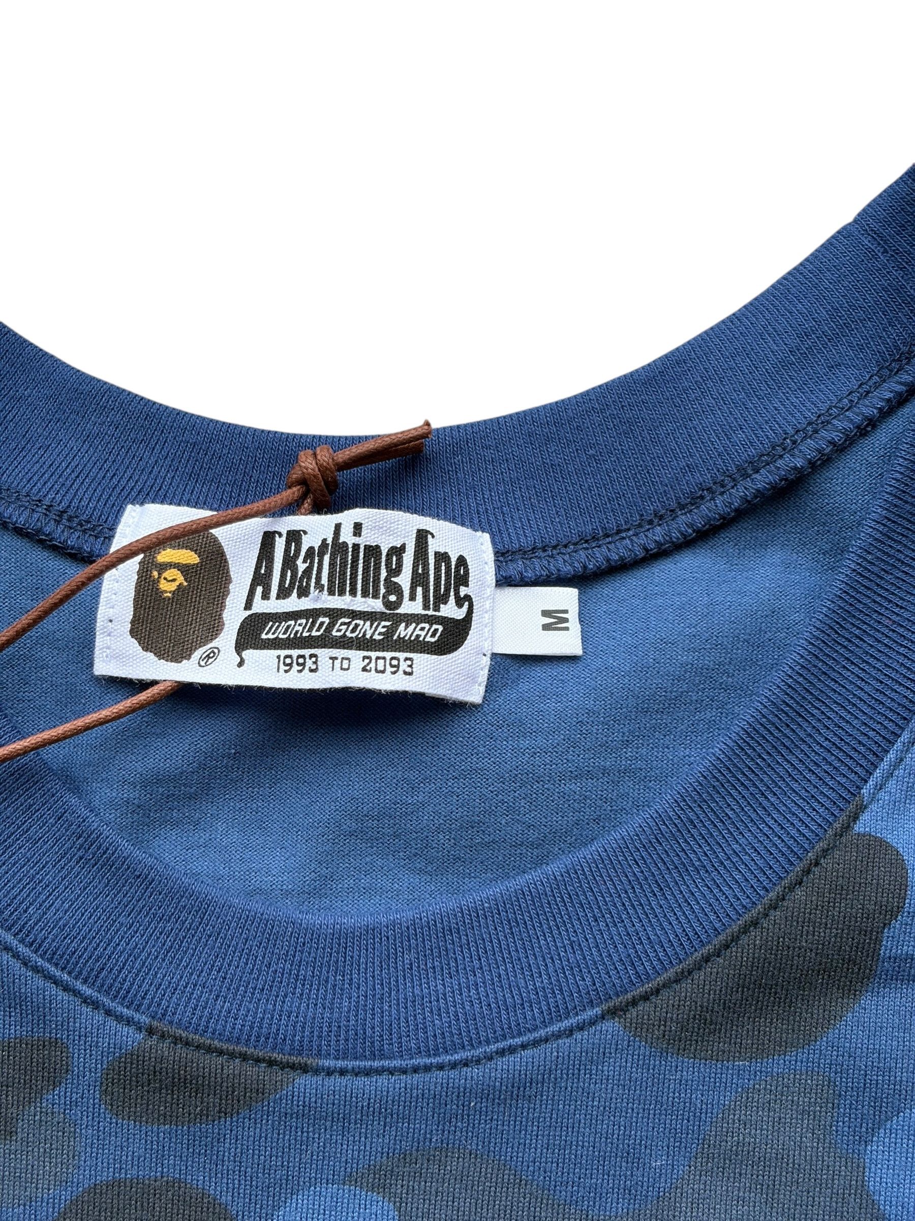 Bape Bape Blue Camo White College Logo Sleeveless Tank Top Size US M / EU 48-50 / 2 - 5 Thumbnail