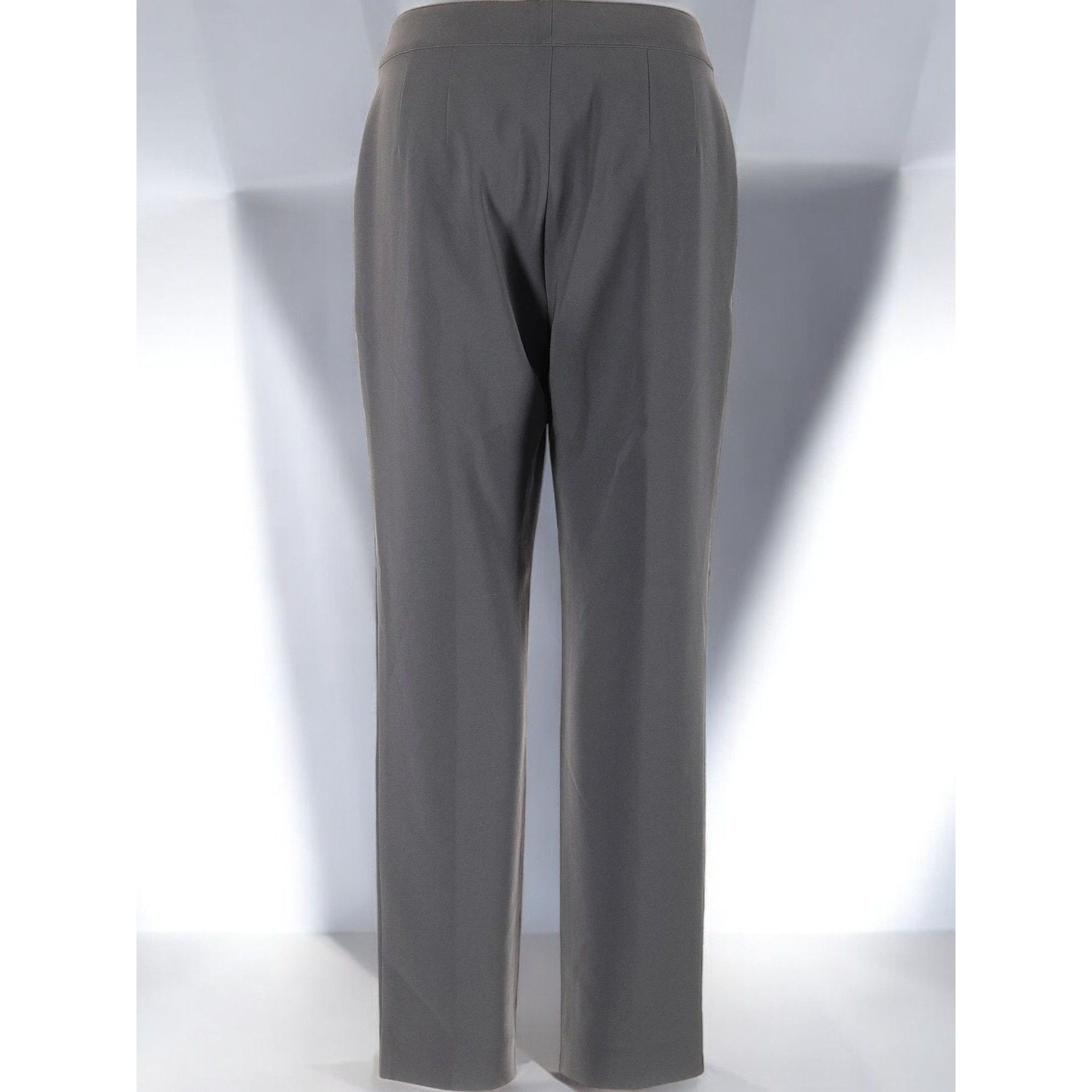 St. John St John Womens Size 16 Pewter Luxury Designer Long Pants NEW Size 38" / US 16 / IT 52 - 2 Thumbnail