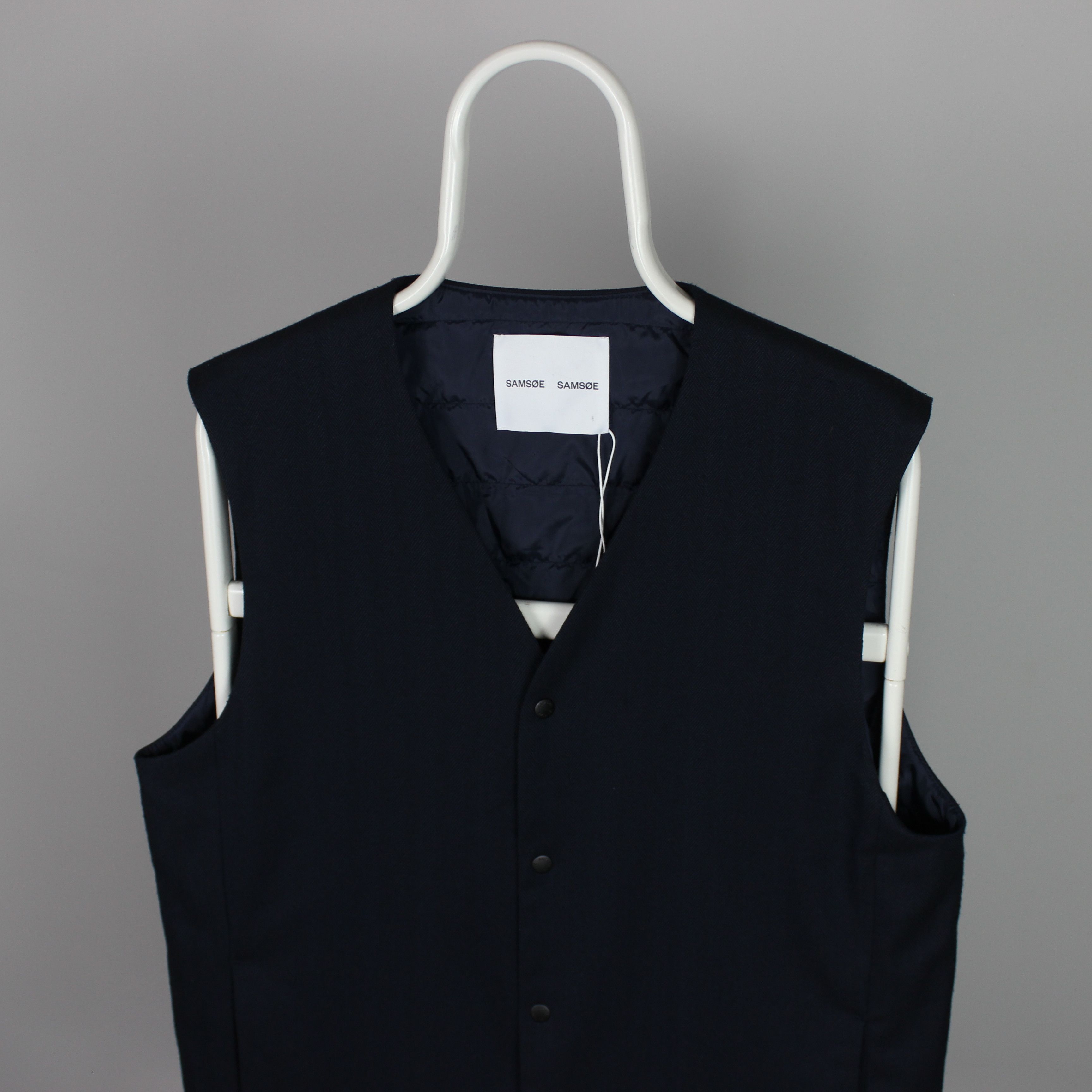 Samsoe Samsoe Samsoe Samsoe vest Monzan Waistcoat L Dark Sapphire Size US L / EU 52-54 / 3 - 6 Thumbnail