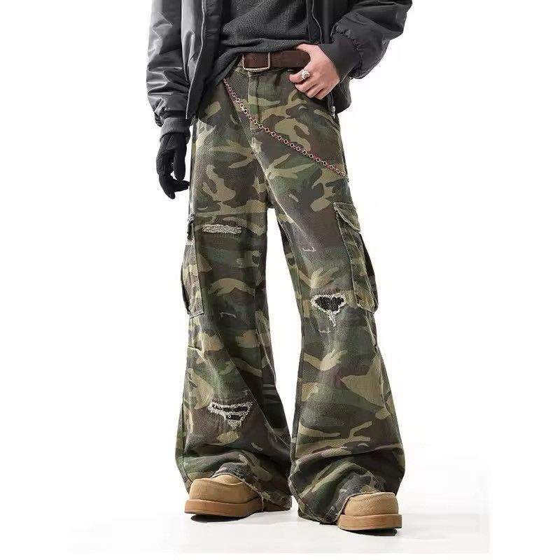 Multi-pockets Camouflage Cargo Pant