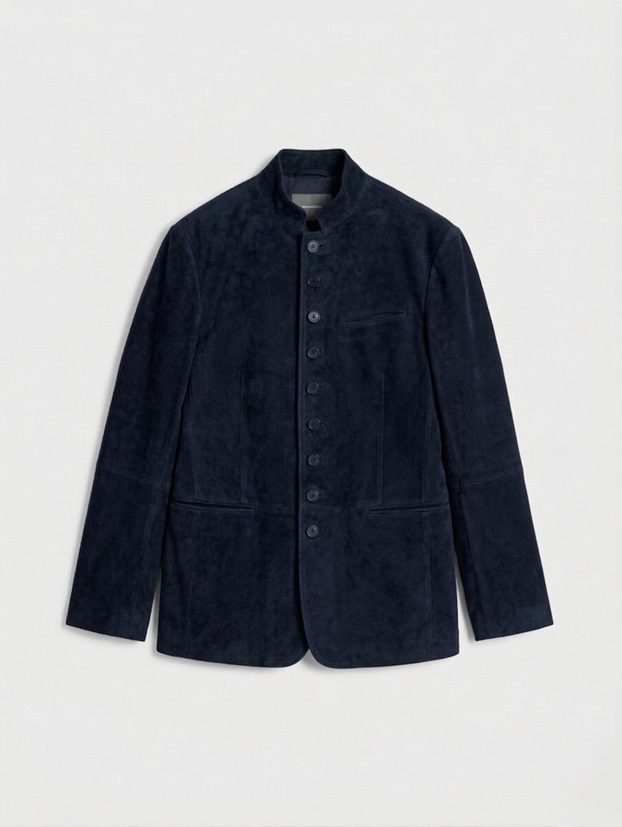 John Varvatos Woodward Multibutton Suede Jacket EU 48 USA 38 Size US M / EU 48-50 / 2 - 4 Thumbnail