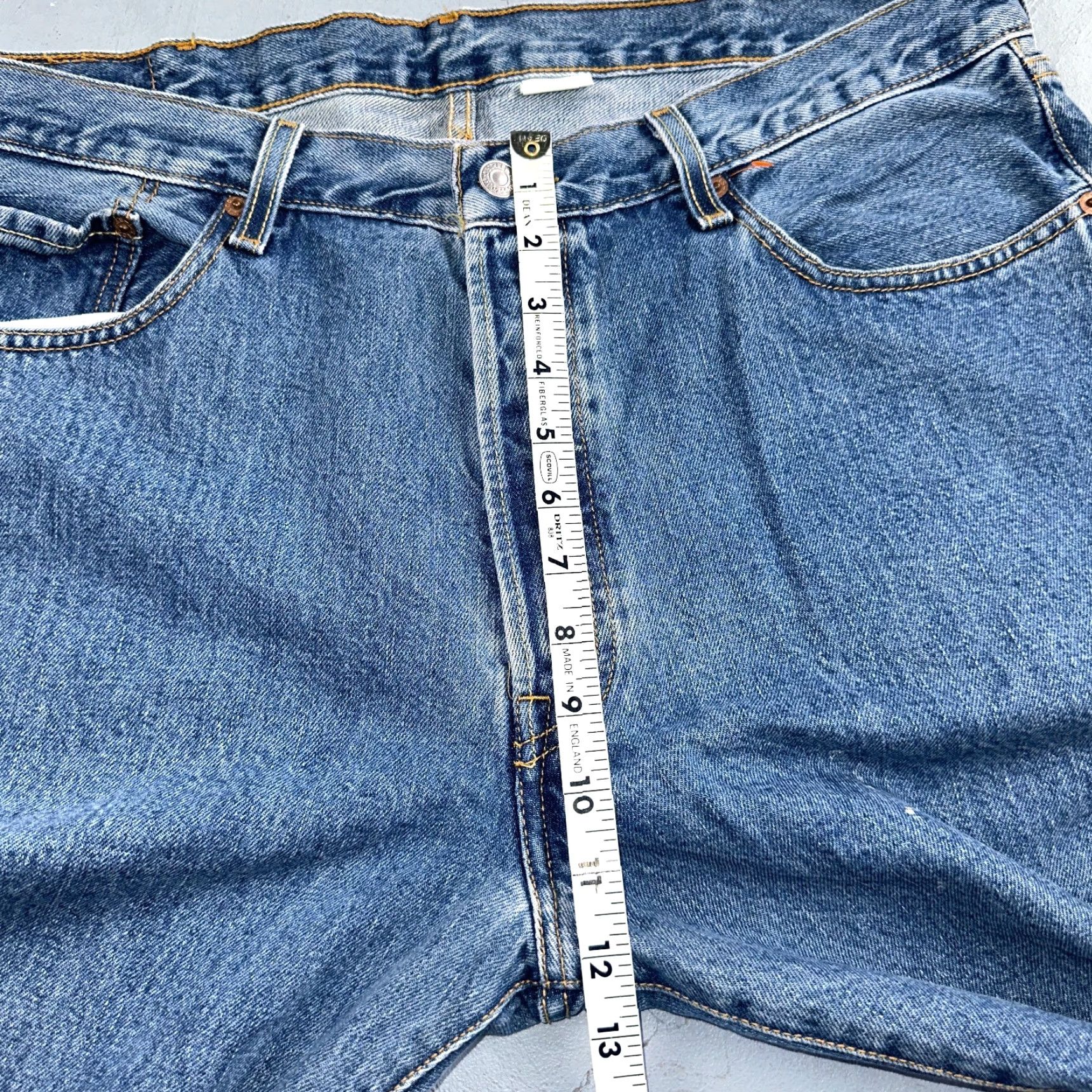 Levi's VINTAGE Levi's 501 Jeans 501 Straight Leg Blue Denim 38x34 Regular Men 90s Size US 38 / EU 54 - 6 Thumbnail