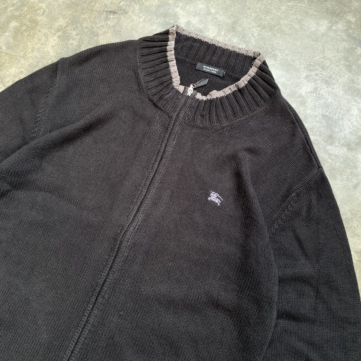 Burberry 2000s Burberry Brown Black Label Zip Sweater Size US M / EU 48-50 / 2 - 3 Thumbnail
