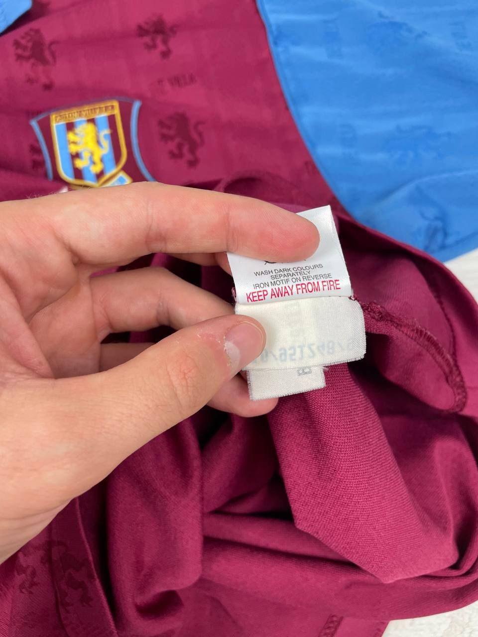 Reebok Reebok Aston Villa 1995 1997 Home Shirt Soccer Jersey Size US XL / EU 56 / 4 - 8 Thumbnail