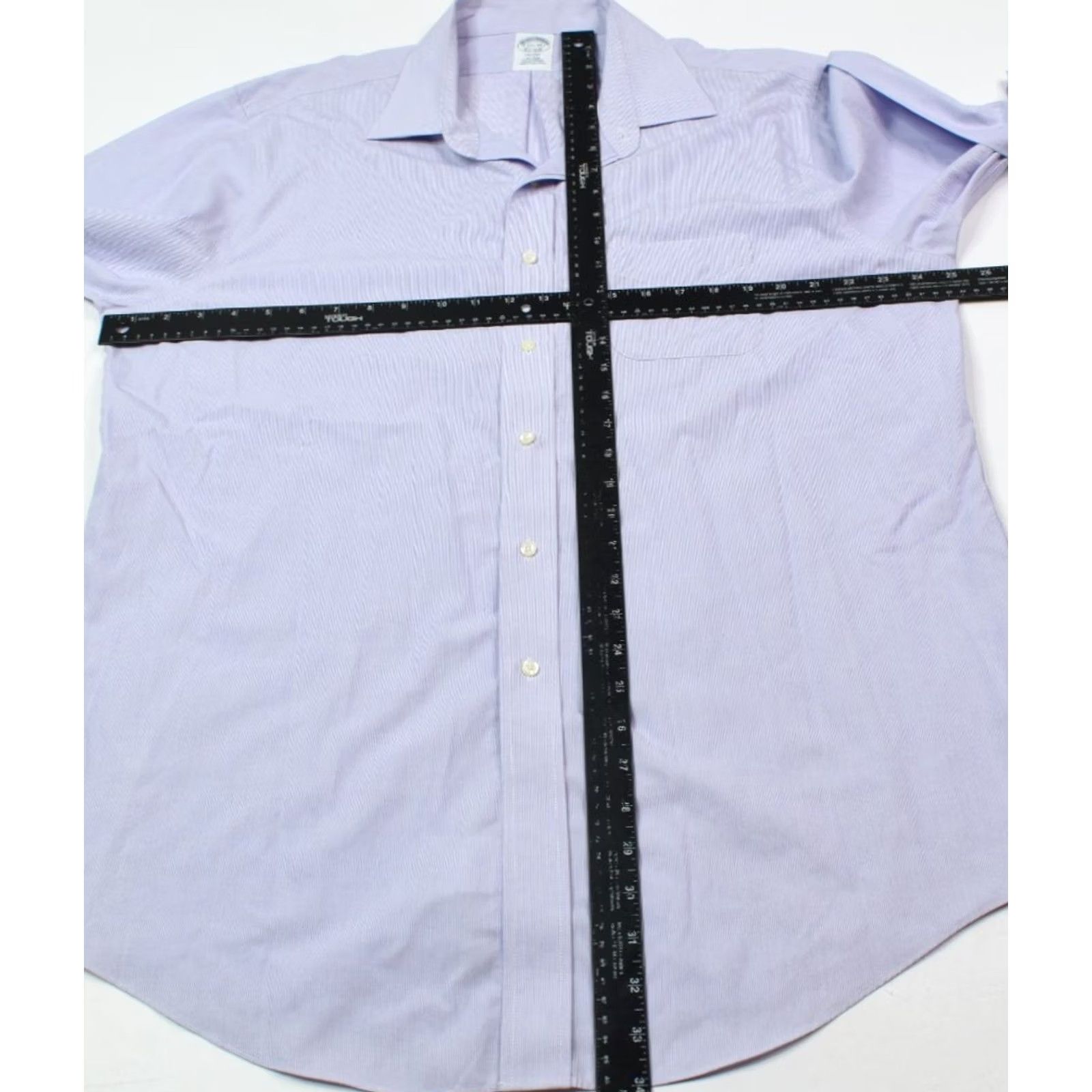 Brooks Brothers Brooks Brothers REGENT Shirt Mens 17.5 Purple Striped Long Sleeve Button-Up Size US XXL / EU 58 / 5 - 6 Thumbnail
