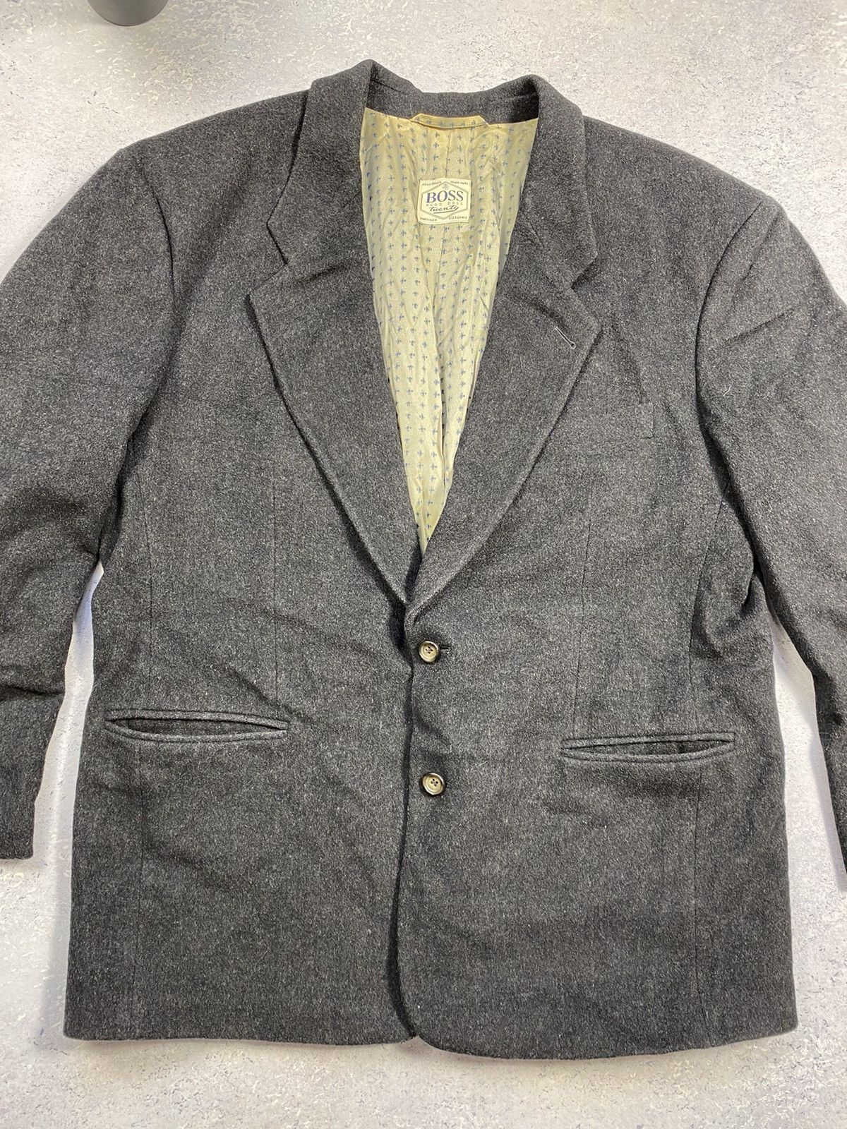 Hugo Vintage Hugo Boss Cashmere-Wool Blazer Jacket Size US XL / EU 56 / 4 - 6 Thumbnail
