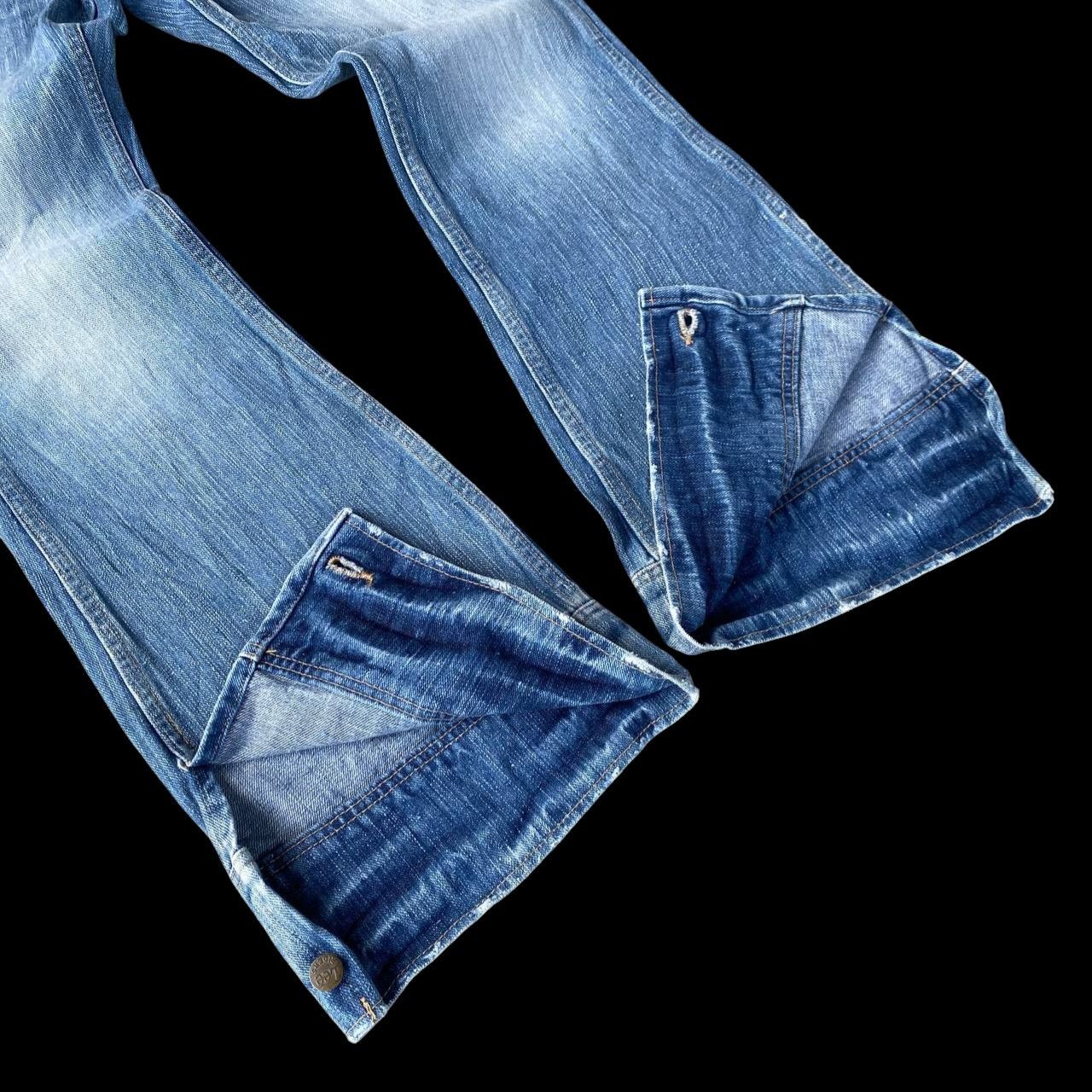 Lee RARE Vintage Lee Riders Button Slit Flare Jean-70s/80s Style Size US 29 - 11 Thumbnail