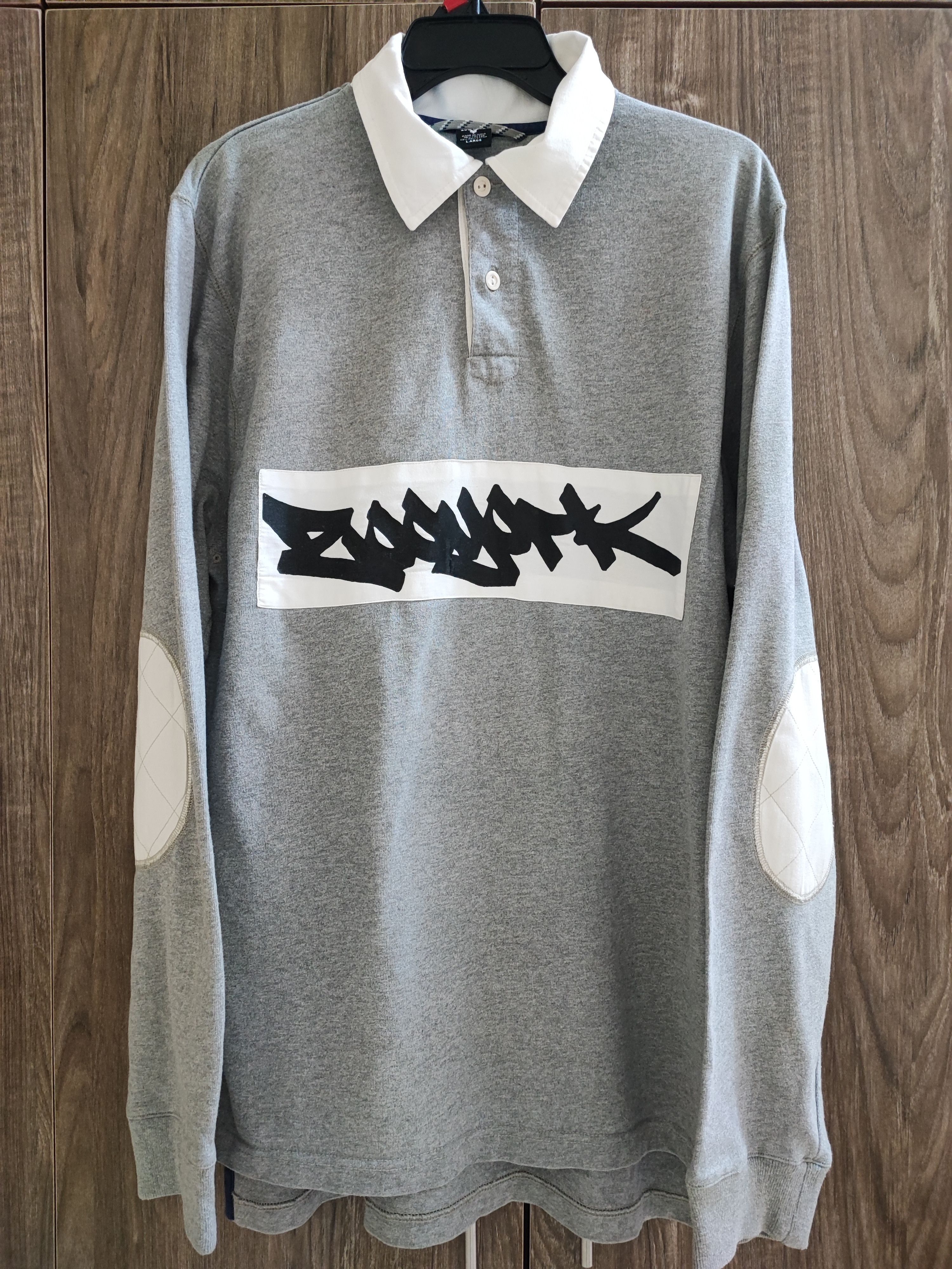 Vintage Vintage Y2K Zoo York Skateboard Logo Rugby Shirt Size US L / EU 52-54 / 3 - 1 Thumbnail