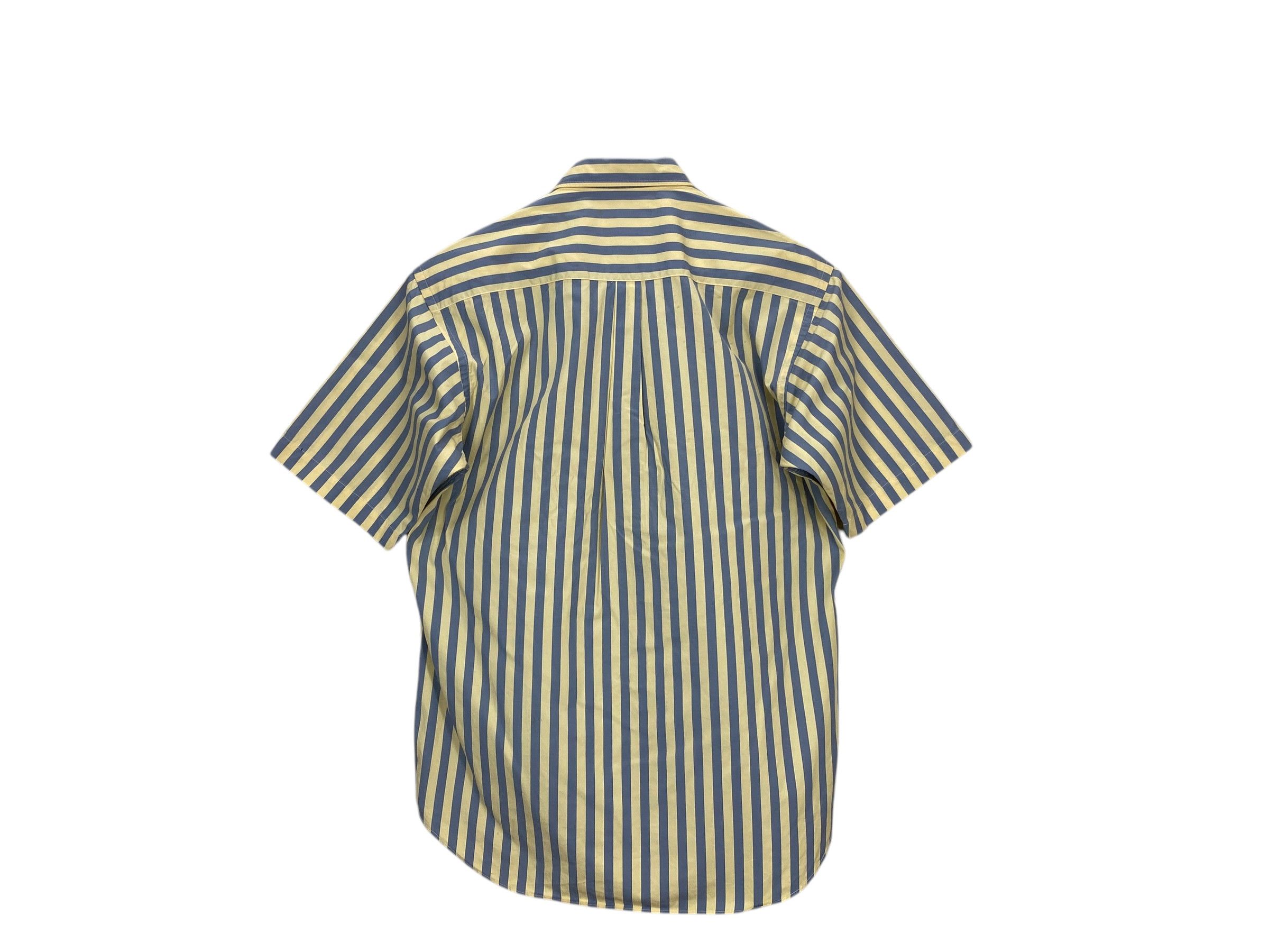 Trussardi Vintage Trussardi Striped Shirt 90s Italian Cotton Workers Size S / US 4 / IT 40 - 2 Thumbnail