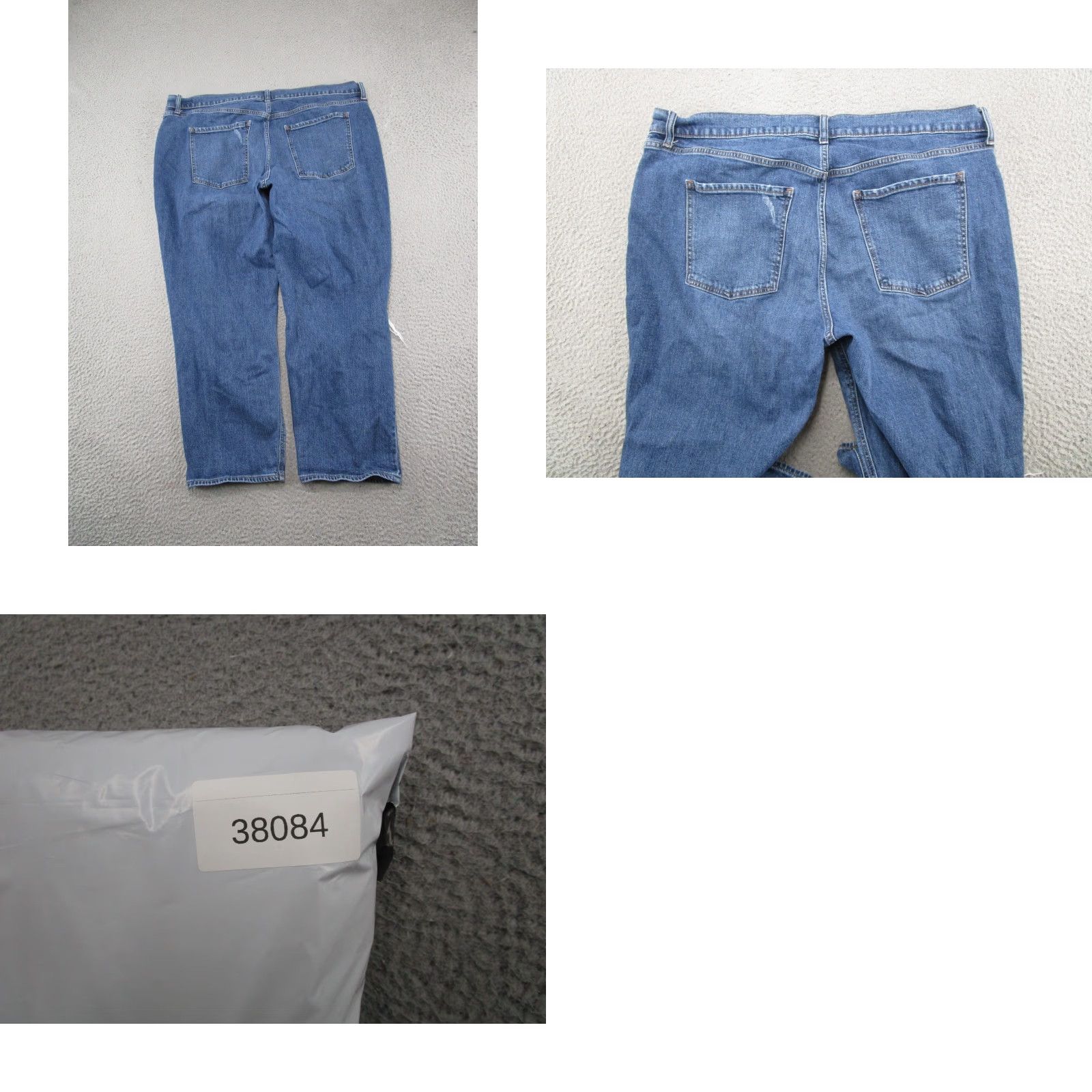 Old Navy Old Navy Distressed Denim Jeans Womens Plus Size 20 Stretch Boyfriend Mid Rise 5-Pocket Blue Size 42" / US 20 - 9 Thumbnail