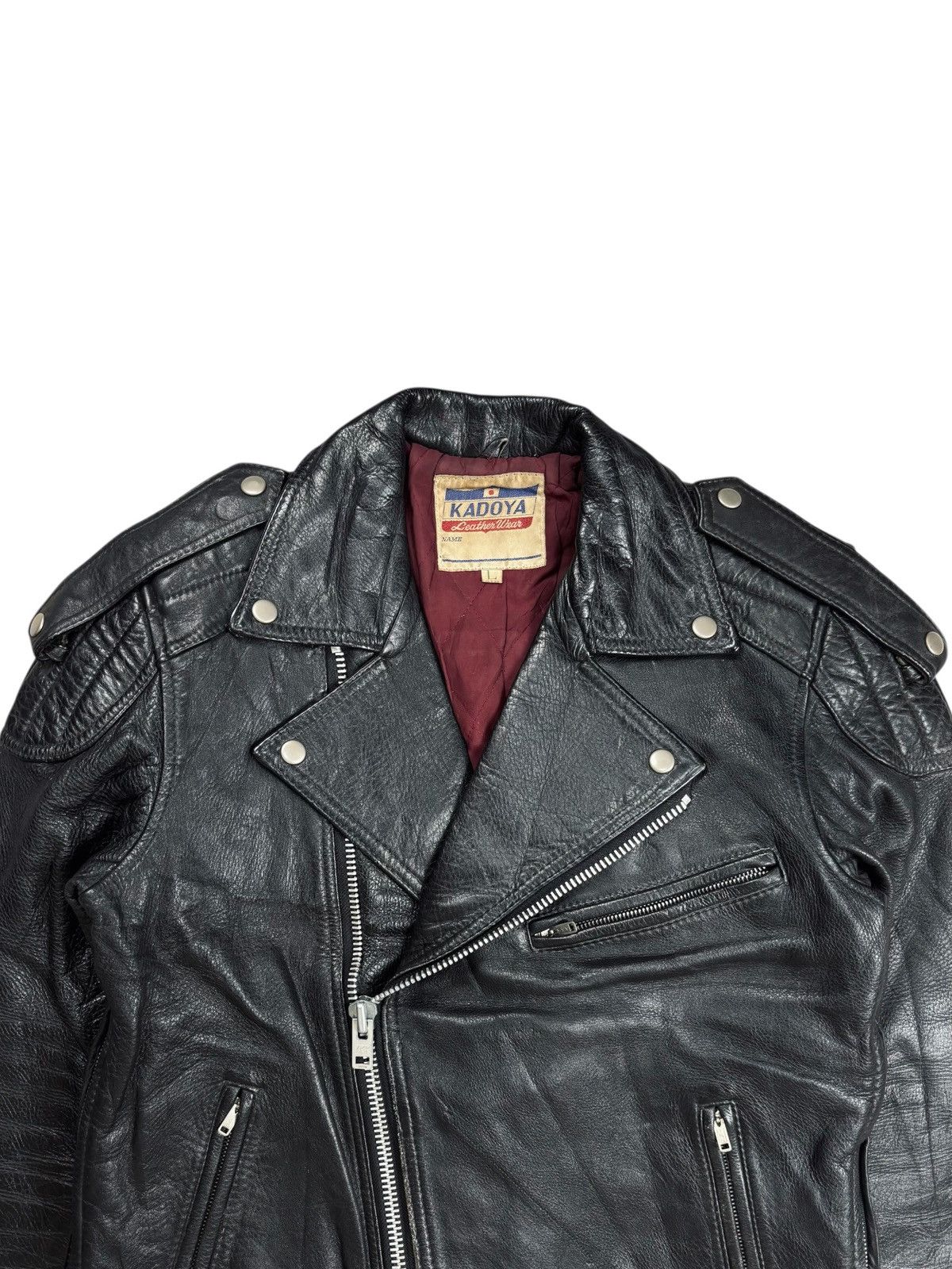 Kadoya 1980s Kadoya - Archive Biker Leather Jacket Size US M / EU 48-50 / 2 - 7 Thumbnail