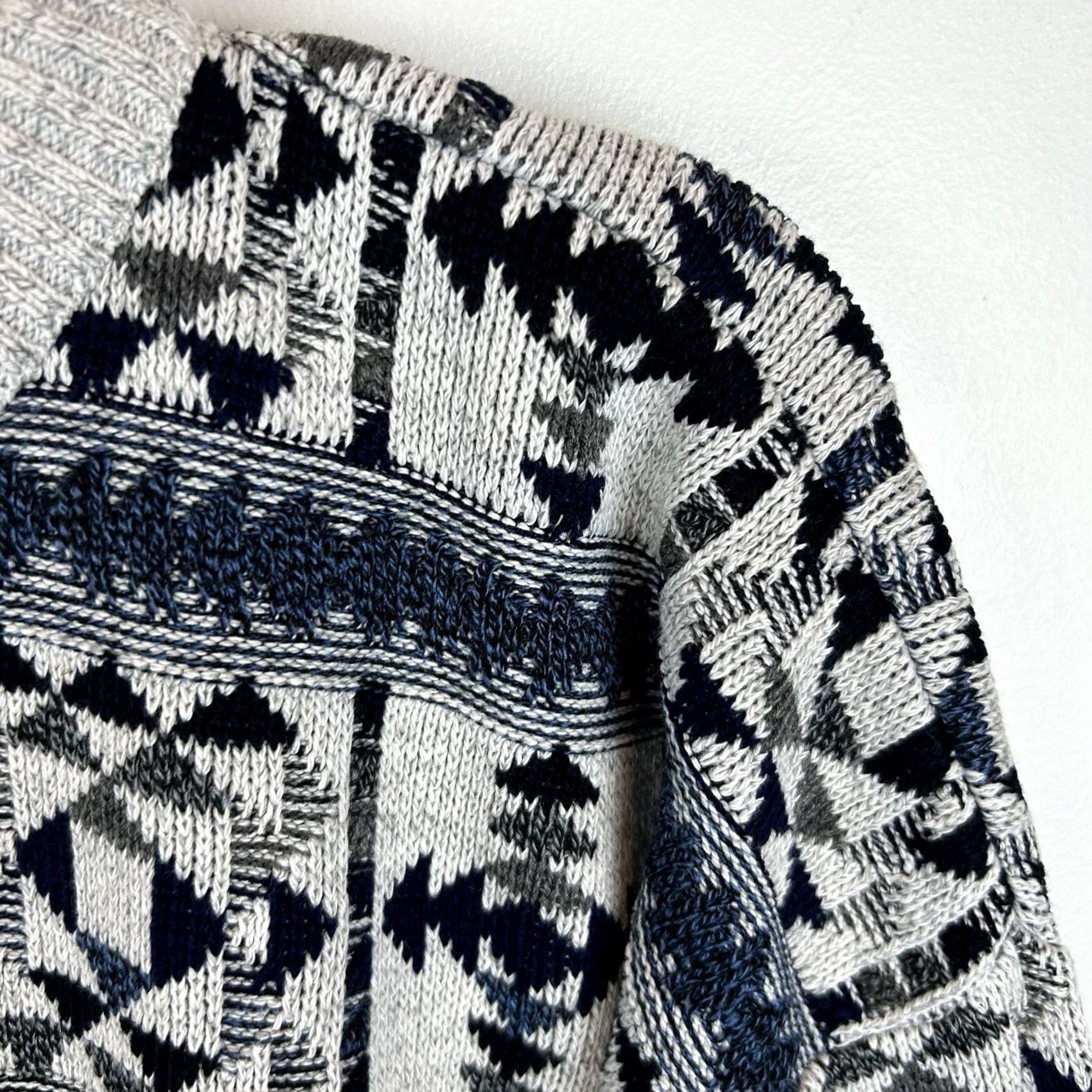 Vintage VINTAGE Southwestern Pullover Sweater 90s Mens Latge Tall Acrylic Cotton Size US L / EU 52-54 / 3 - 6 Thumbnail