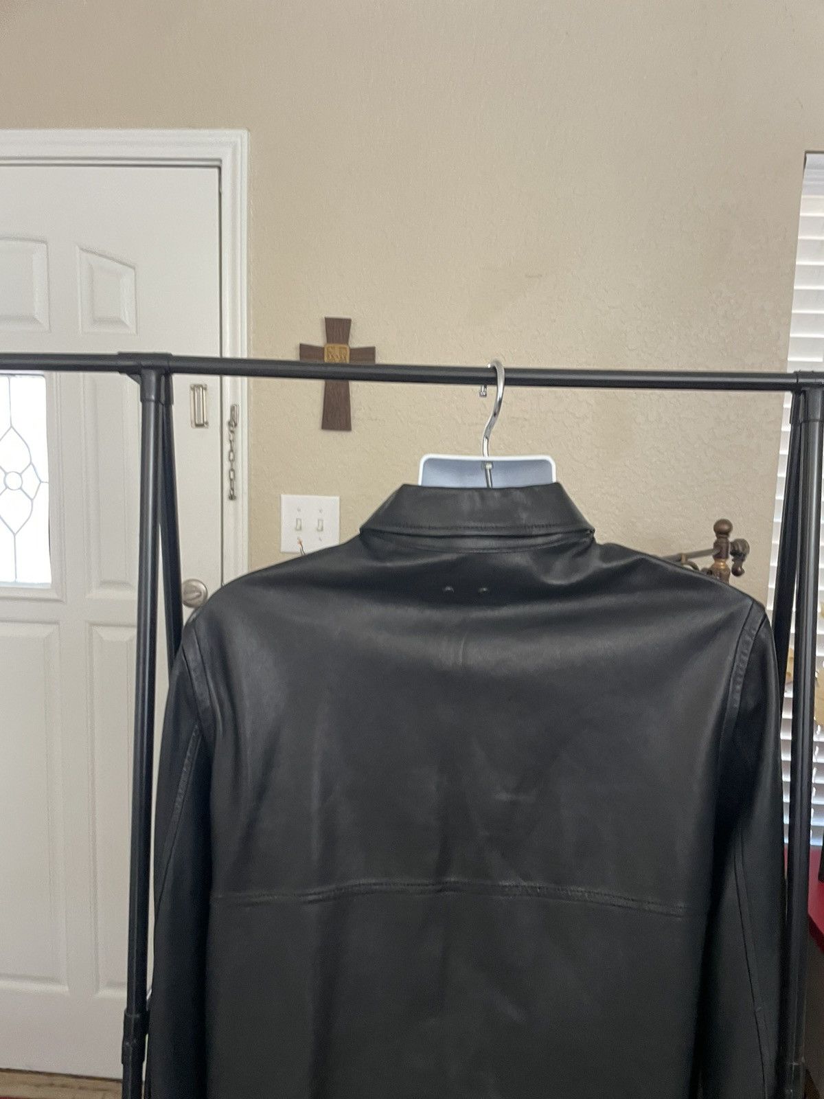 Alexander Wang 100% Lambskin Leather Shirt Jacket Size US L / EU 52-54 / 3 - 6 Thumbnail