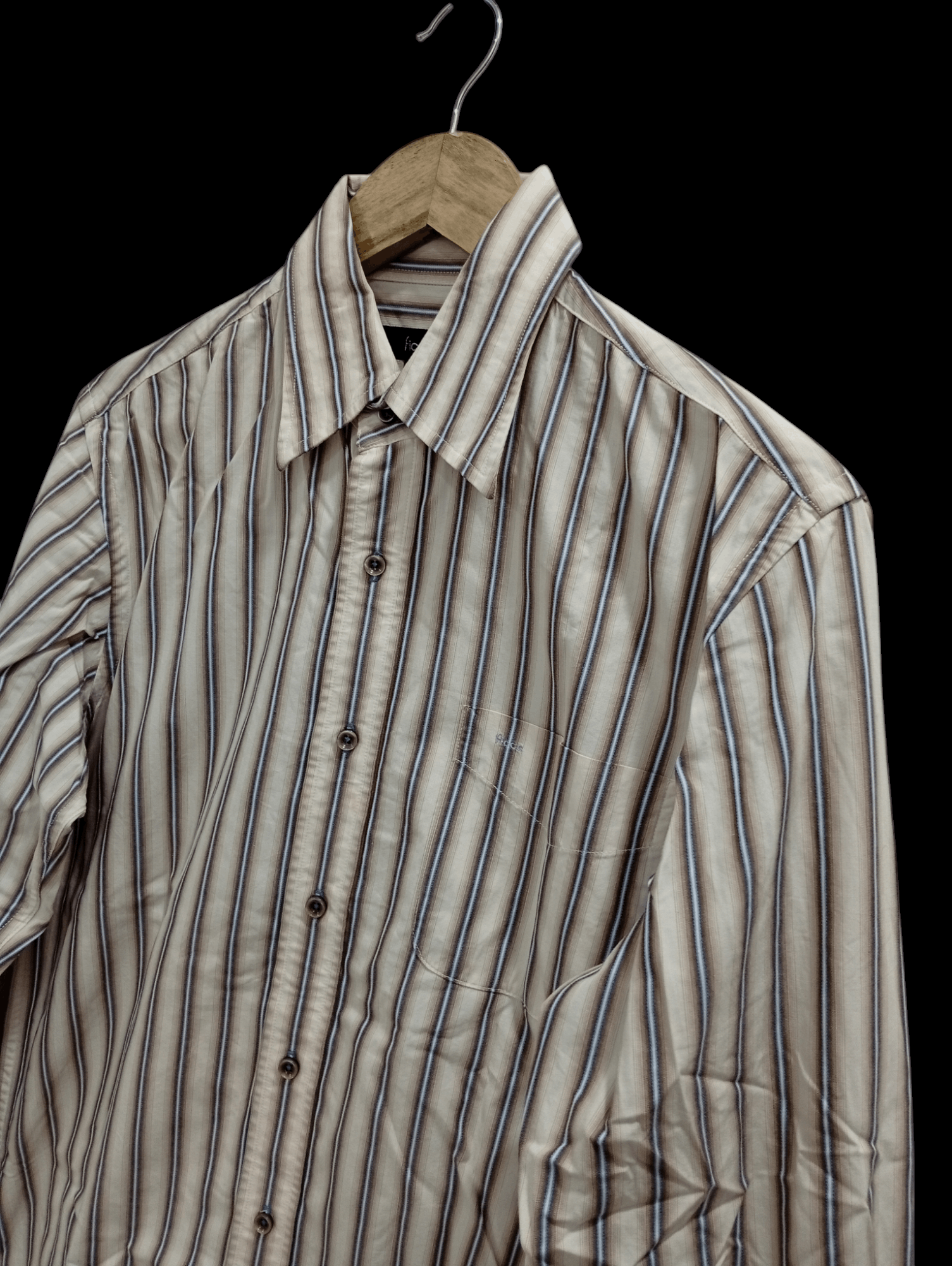 Japanese Brand × Vintage × Yoshiyuki Konishi 🔥🔥Vintage Ficce Stripe LS Shirt Size US M / EU 48-50 / 2 - 6 Thumbnail