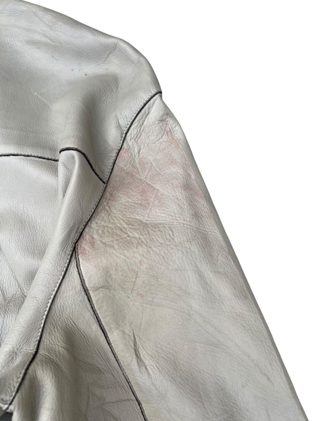 Giorgio Armani Archive Giorgio Armani Le Collezioni Leather Racer Jacket Size US S / EU 44-46 / 1 - 22 Thumbnail