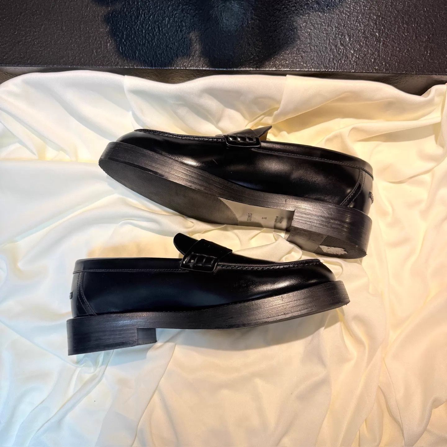 Hermes Hermes Black Platform Loafer 36 (99 New) Size US 5.5 / IT 35.5 - 4 Thumbnail