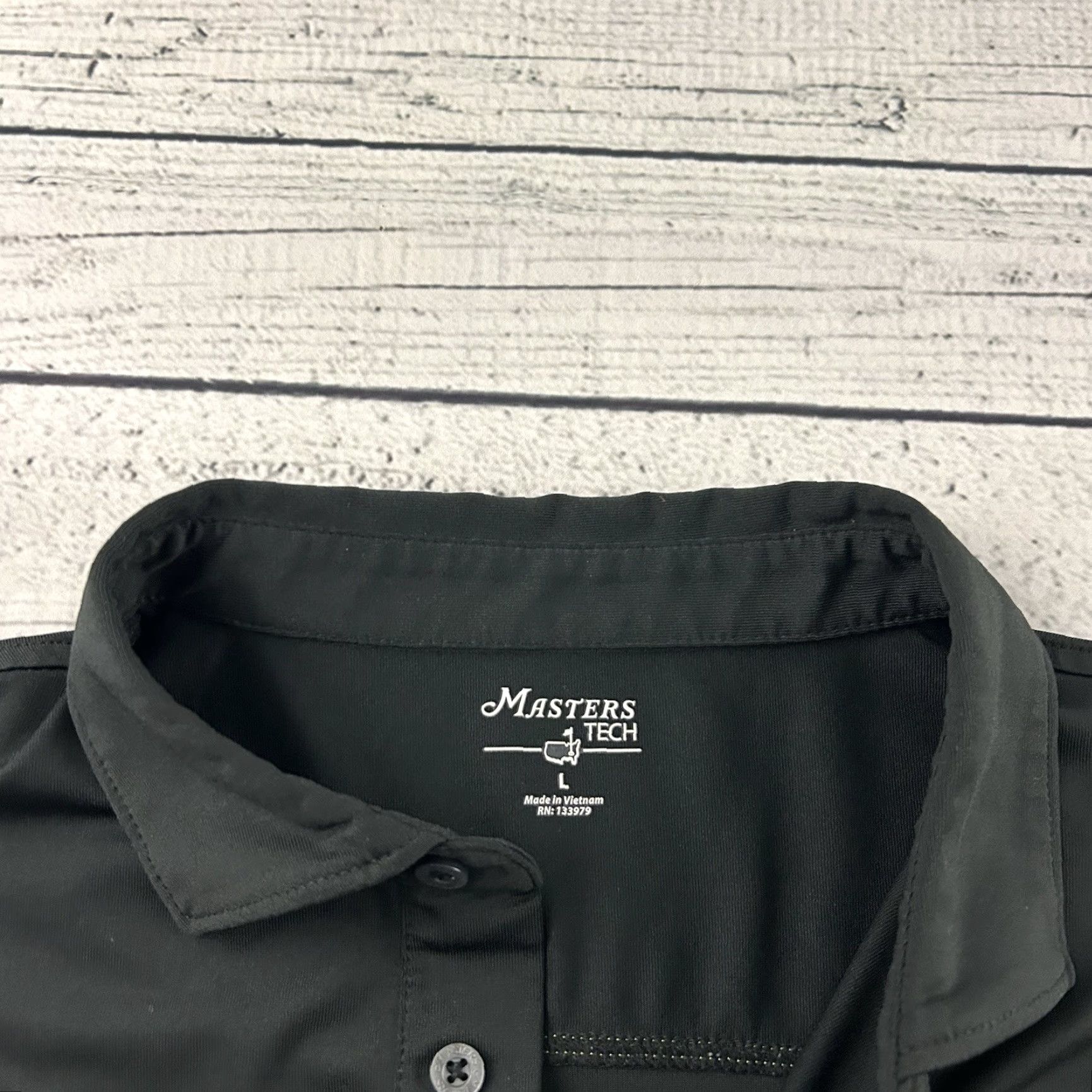 Vintage Masters Tech Short Sleeve Golf Polo Shirt Men L Black Yellow Polo Shirt Mens Large Black Yellow Size US L / EU 52-54 / 3 - 2 Thumbnail