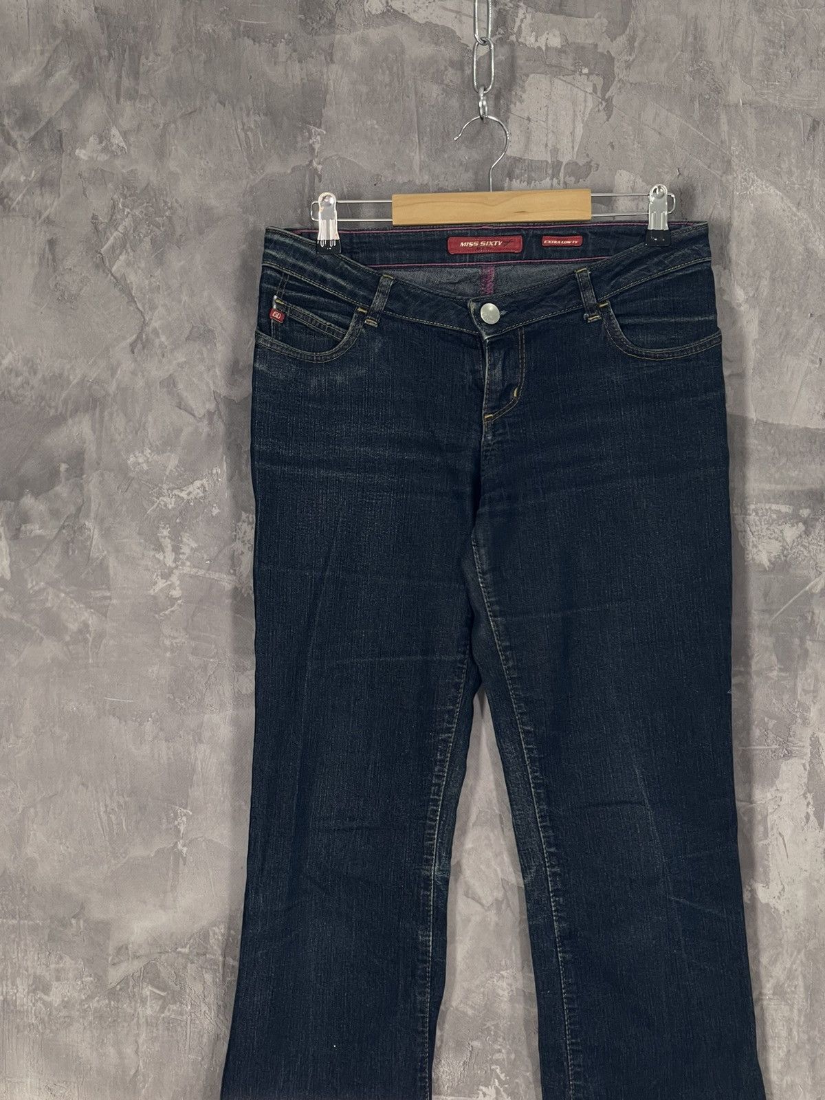 Miss Sixty × Vintage Y2K Miss Sixty Denim Flared Jeans Vintage 90s Size 29" - 3 Thumbnail