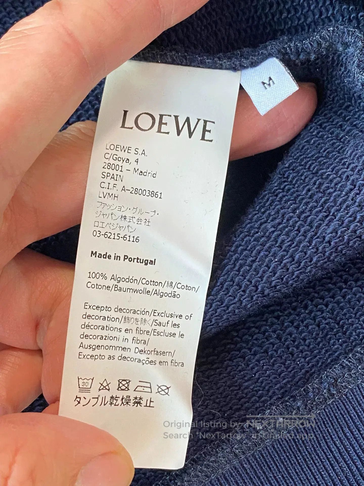 Loewe Loewe Blue Embroidered Logo Sweatshirt. Size US M / EU 48-50 / 2 - 3 Thumbnail