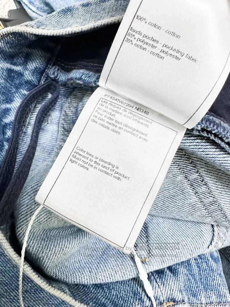 Chanel Chanel Blue denim denim with white leather chain jeans Size 38" / US 16 / IT 52 - 8 Thumbnail