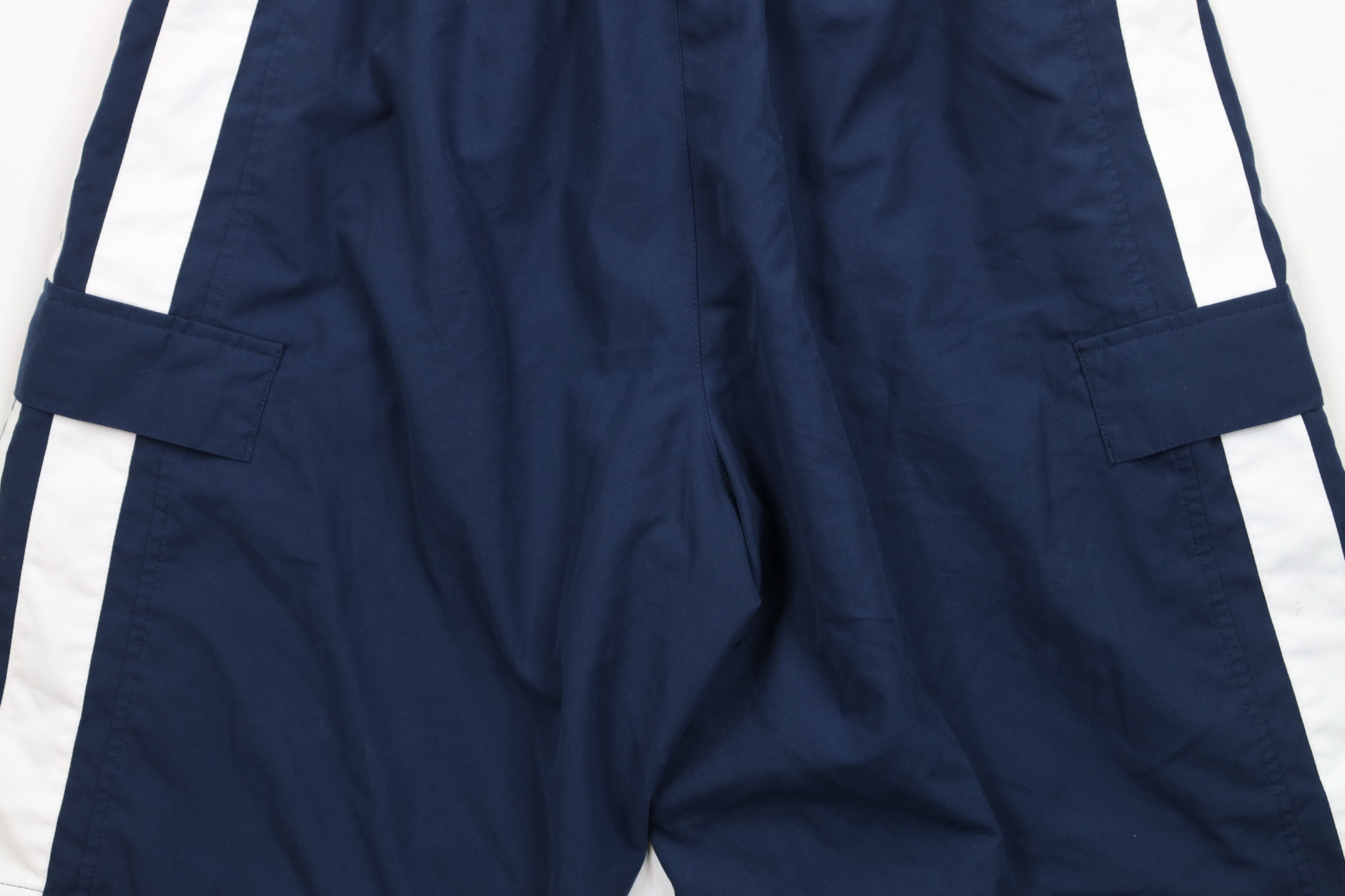 Nike × Vintage Vintage Y2K Nike Mini Swoosh Baggy Lined Cargo Shorts Blue Size US 36 / EU 52 - 11 Thumbnail