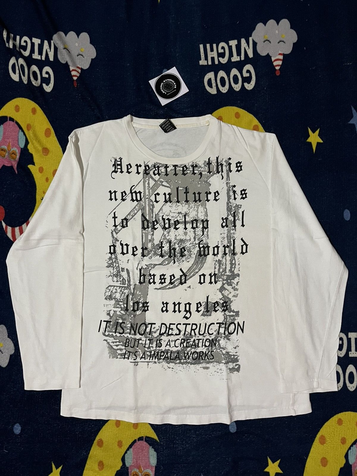 Japanese Brand Impala i6w9 Poem Longsleve Tee Size US XL / EU 56 / 4 - 1 Thumbnail