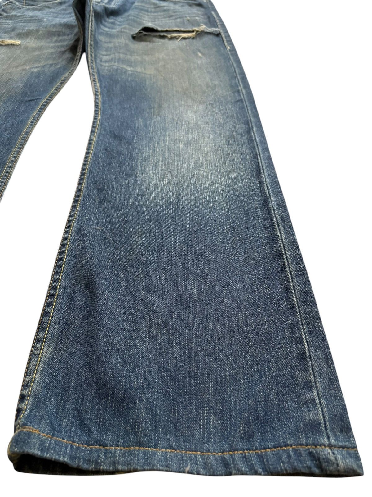 Levi's × Levi's Vintage Clothing Vintage Levis 523 Mud Wash Distressed Baggy Jeans Size US 36 / EU 52 - 7 Thumbnail