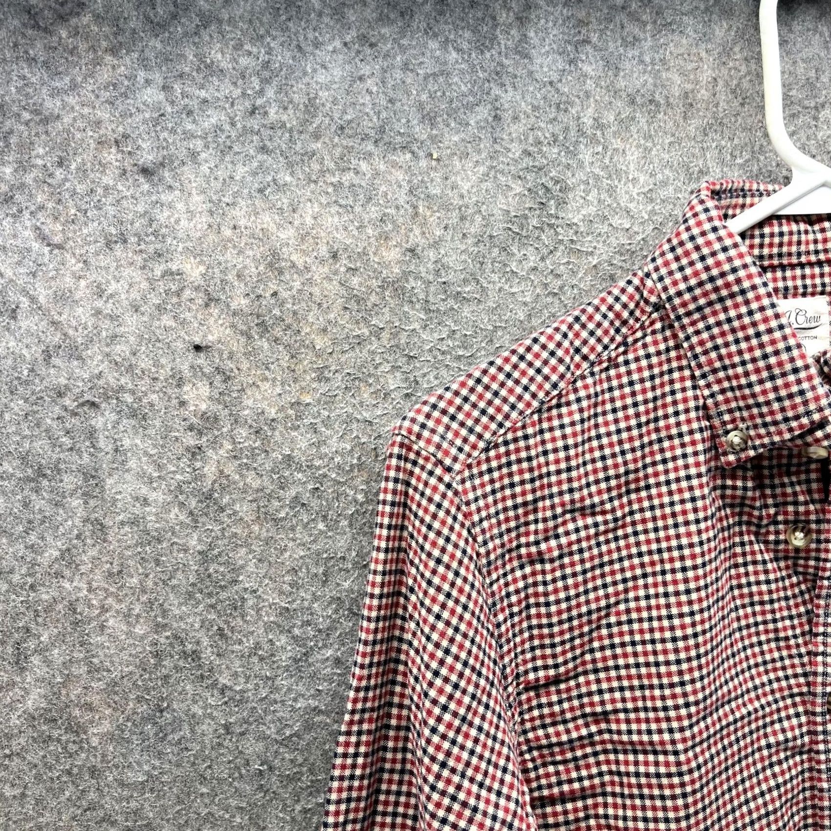 J.Crew J.Crew Shirt Mens XS Red Blue Gingham Slim Fit Long Sleeve Casual Button-Down Shirt Size US XS / EU 42 / 0 - 4 Thumbnail