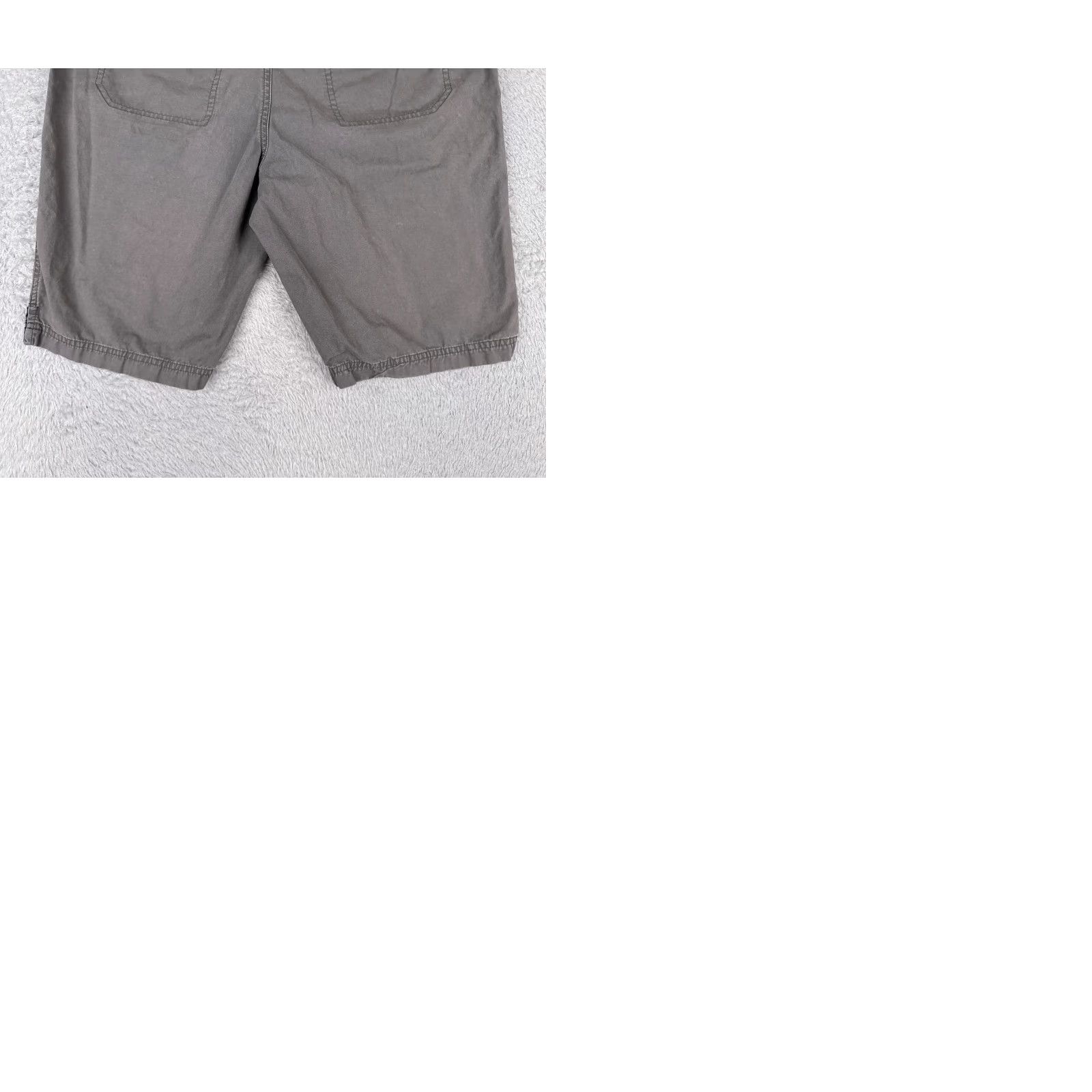 Vintage Columbia Women Shorts 8 Gray 100% Cotton Chino 11" Hiking Camping Casual Size 30" / US 8 / IT 44 - 10 Thumbnail