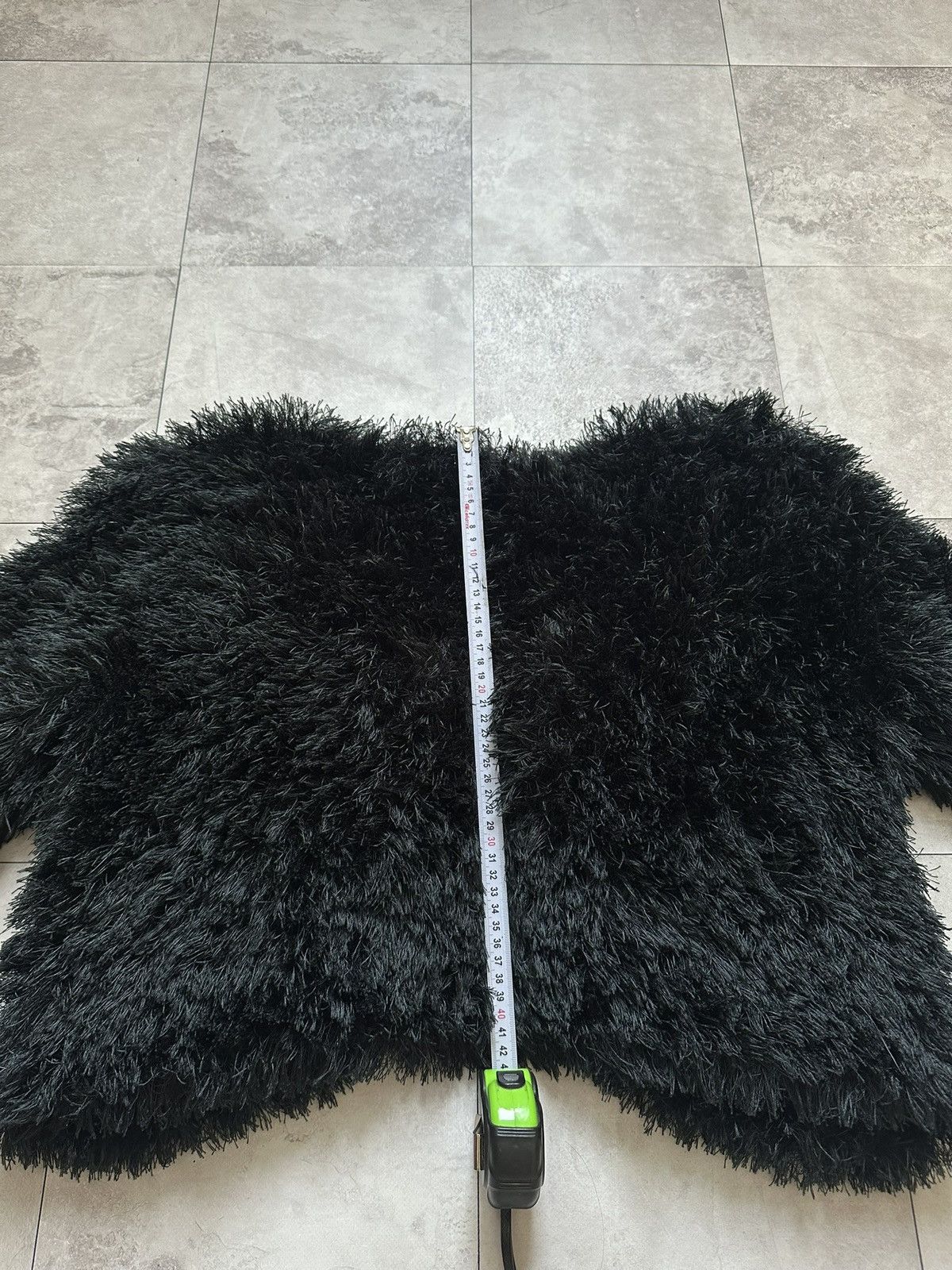 Opium Fuzzy Cropped Knit Cardigan Rick Owens Style Jacket