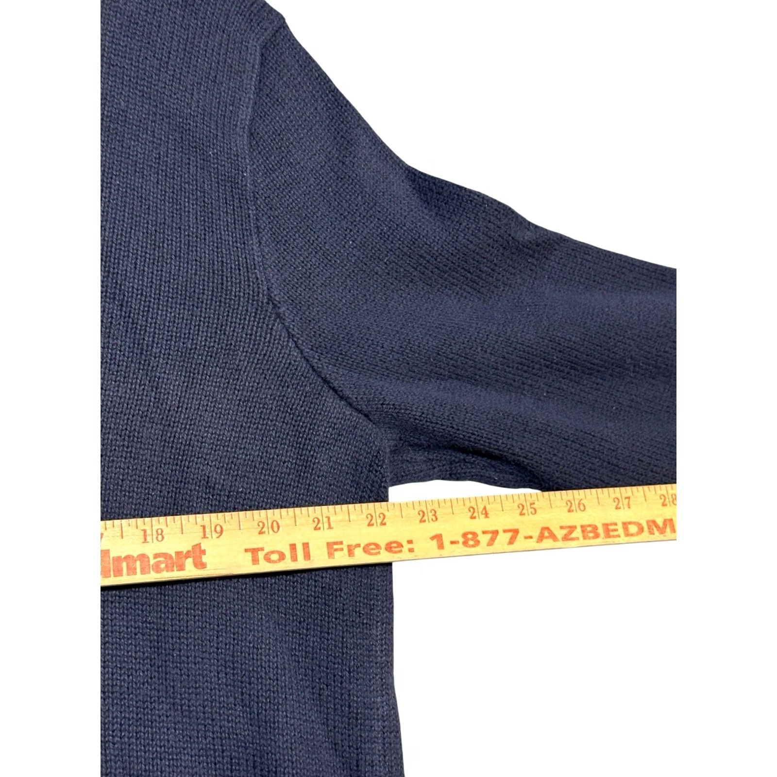 Polo Ralph Lauren Polo Ralph Lauren Sweater Shirt 1/4 Zip Long Sleeve Mock Neck XL Faded Navy Blue Mens Size US XL / EU 56 / 4 - 6 Thumbnail