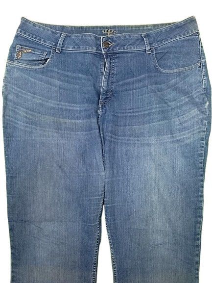 Lee VINTAGE LEE BOOT CUT JEANS DISTRESSED STYLE EMBROUDER FLOWER Size 30" / US 8 / IT 44 - 2 Thumbnail