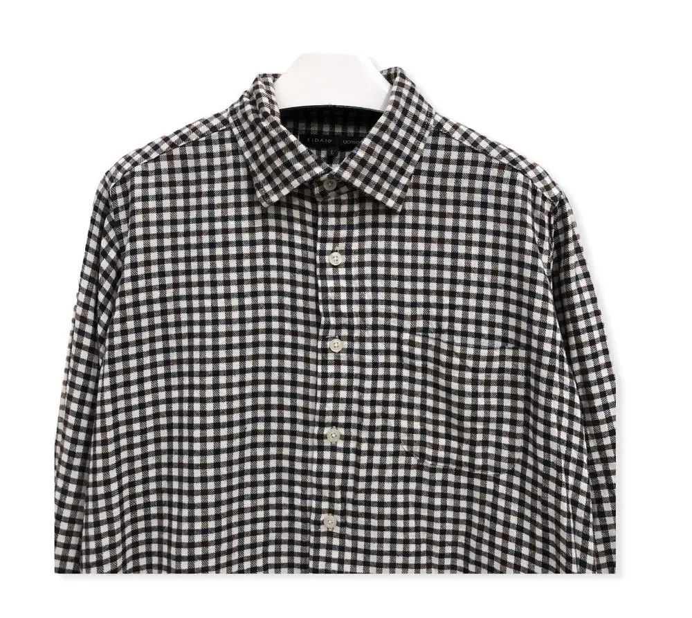 Vintage Vintage Fidato Uomo Plaid Tartan Flannel Shirt 👕 Size US M / EU 48-50 / 2 - 2 Thumbnail