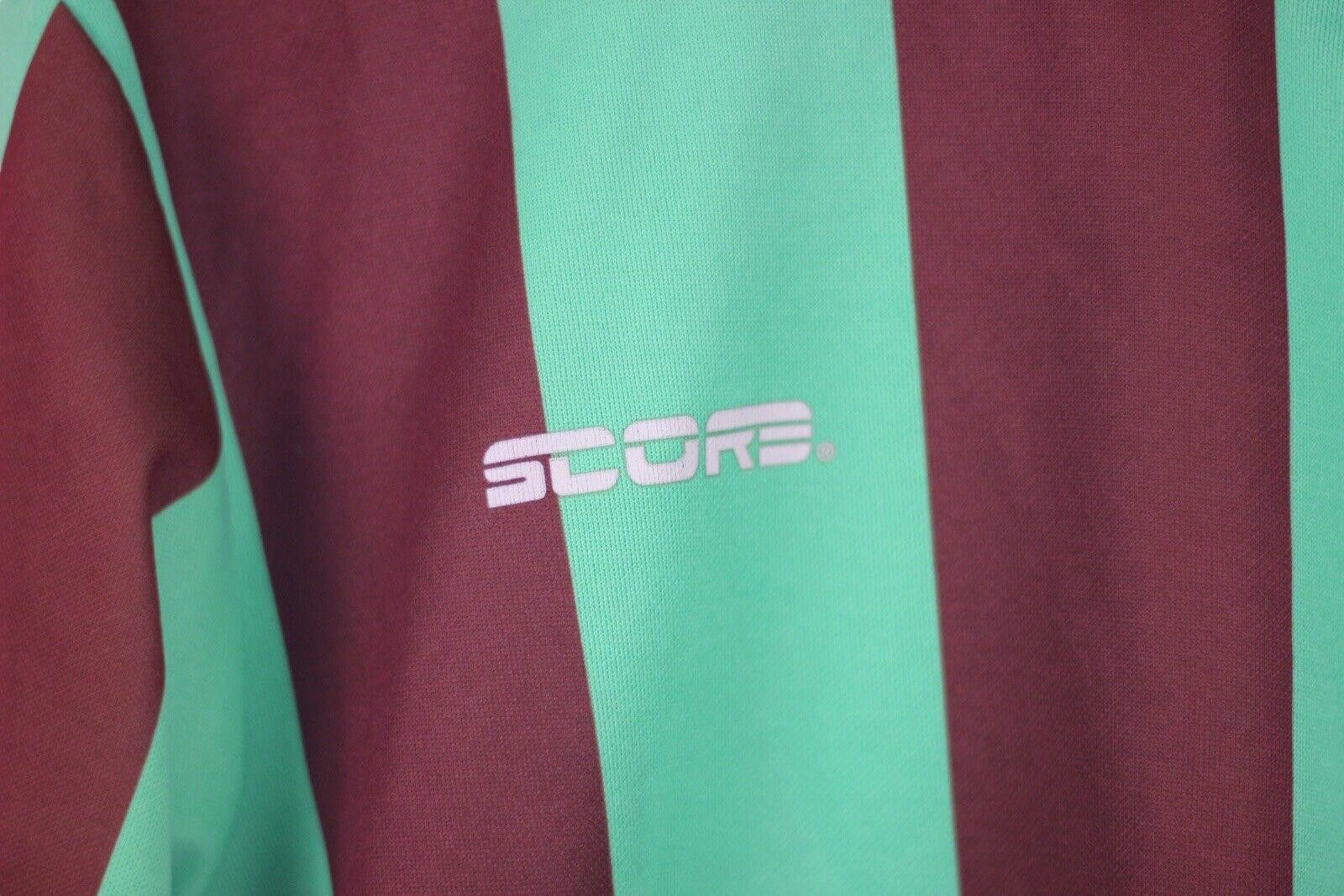 Designer VTG Goal SCORE Soccer Goalie Jersey Yellow Brown Stripes M Size US M / EU 48-50 / 2 - 6 Thumbnail