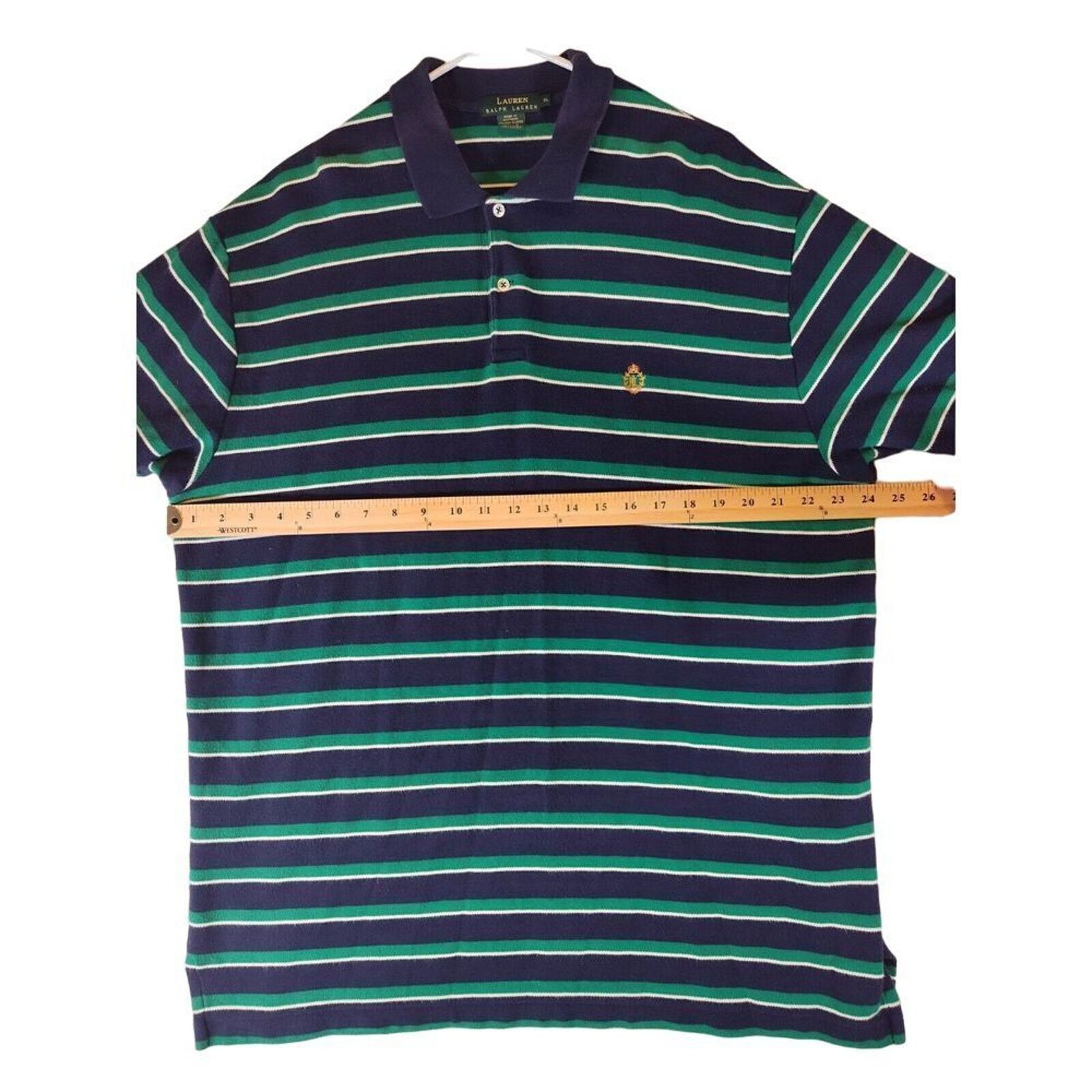 Lauren Ralph Lauren Lauren Ralph Lauren VTG Polo Mens X Large Blue Green USA Size US XL / EU 56 / 4 - 5 Thumbnail