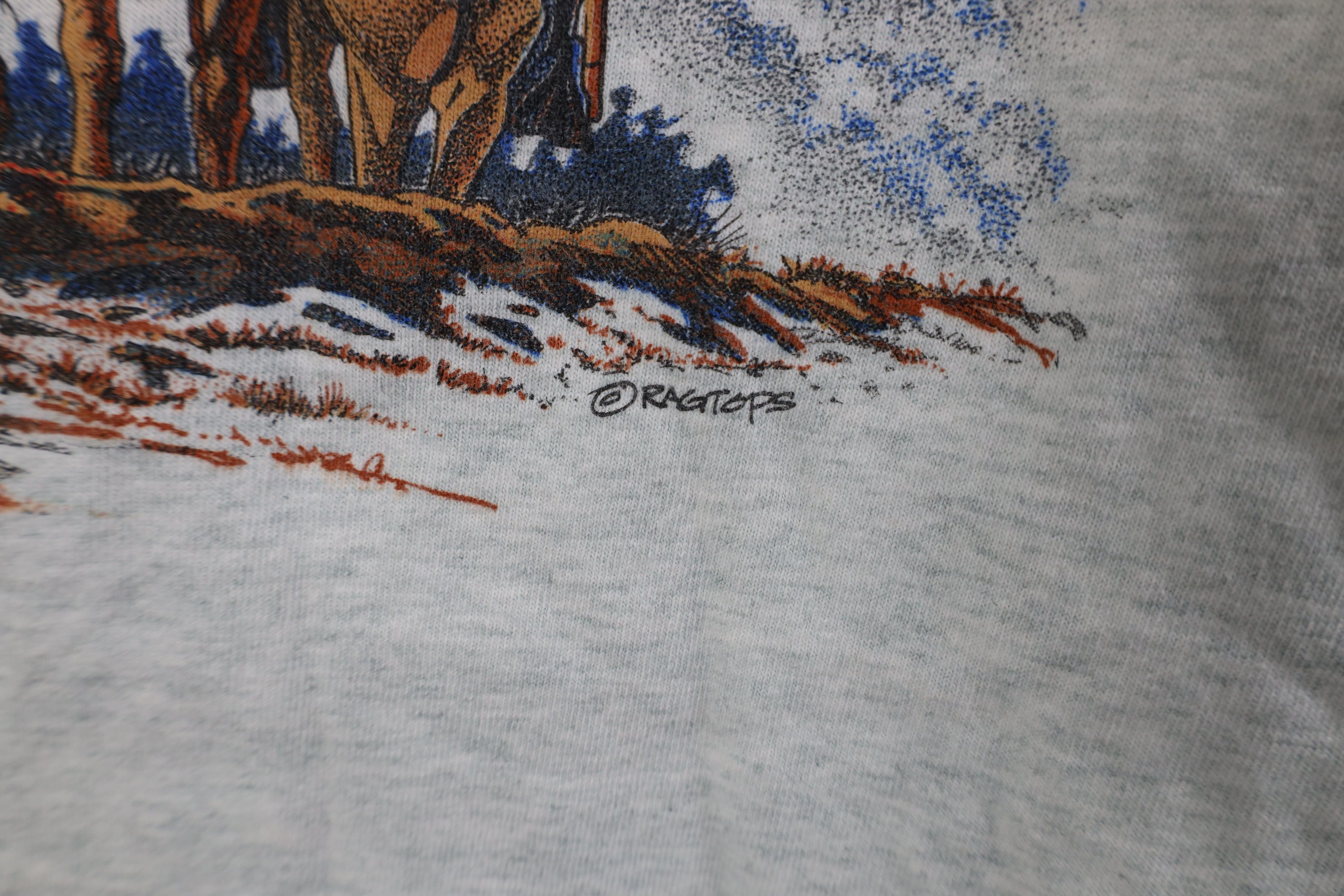 Vintage Vintage 90s Civil War General Robert E Lee T-Shirt Gray Size US L / EU 52-54 / 3 - 6 Thumbnail