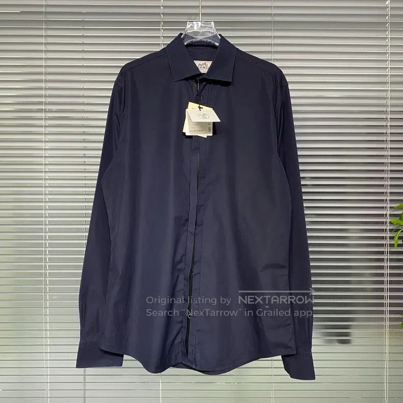 Hermes Hermes size 39 Plain cotton, collar, button-down, long slee Size US M / EU 48-50 / 2 - 1 Thumbnail
