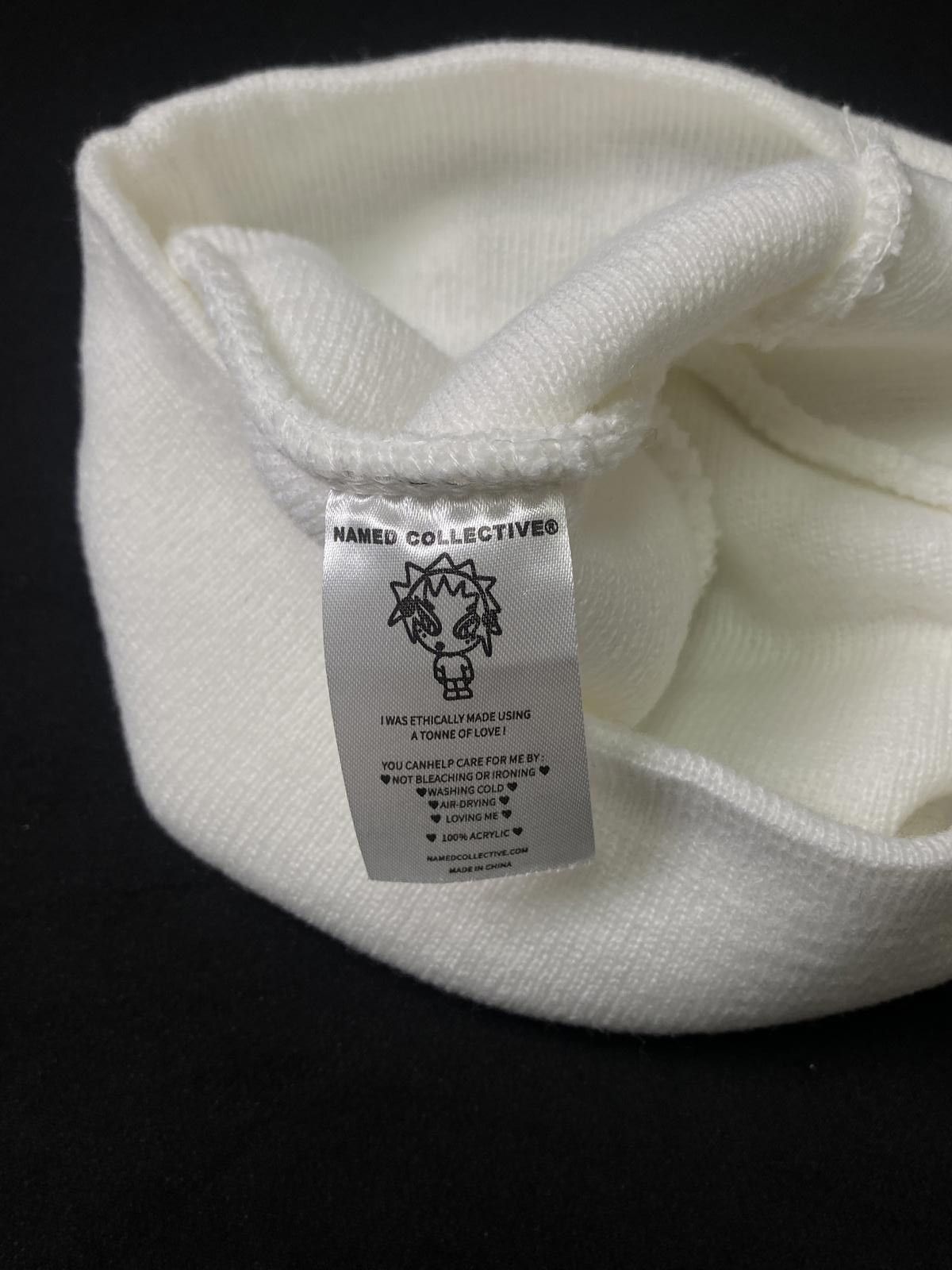 Japanese Brand Named Collective Classic Logo No Cuff Knit Beanie Hat White Size ONE SIZE - 7 Thumbnail