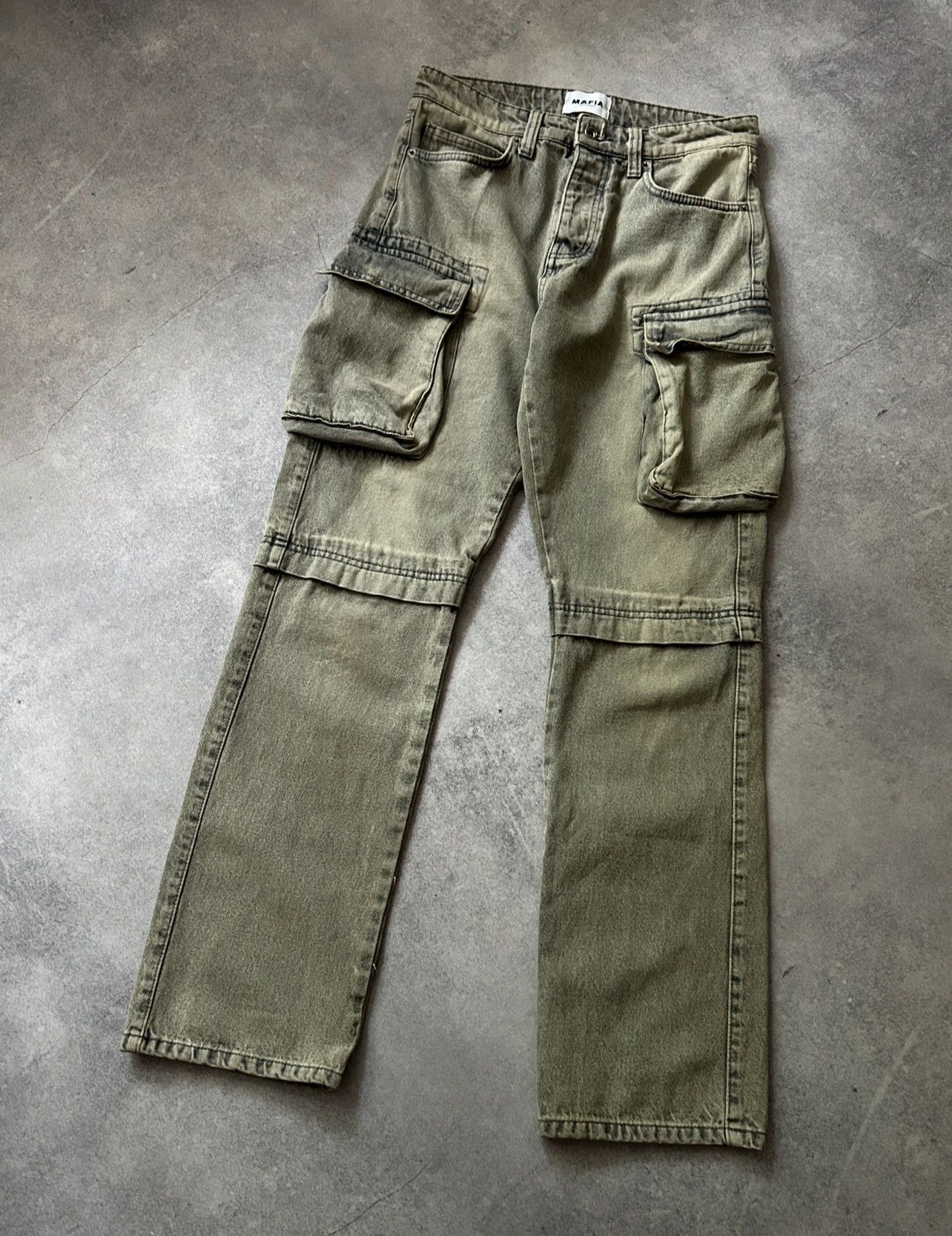 Other Mafia drip💧 rusty cargo pants mens Size US 29 - 1 Thumbnail