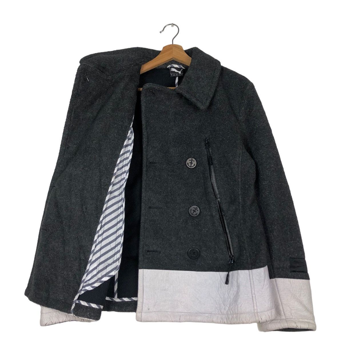 Japanese Brand 🔥Vintage Duffle Wool Jacket Puma Double Breast Size US S / EU 44-46 / 1 - 11 Thumbnail