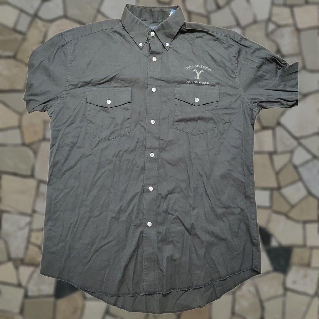 Wrangler Wrangler Yellowstone Western Button Down Shirt Large Black Dutton Ranch Size US L / EU 52-54 / 3 - 1 Thumbnail