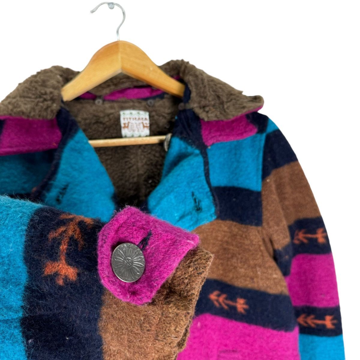 🌟TITICACA NATIVE HOODIE BUTTON JACKET