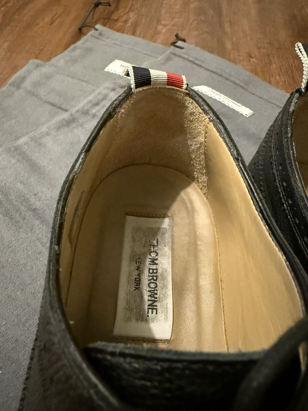 Thom Browne Thom Browne Pebble Grain Longwing Brogues Size US 10 / EU 43 - 11 Thumbnail
