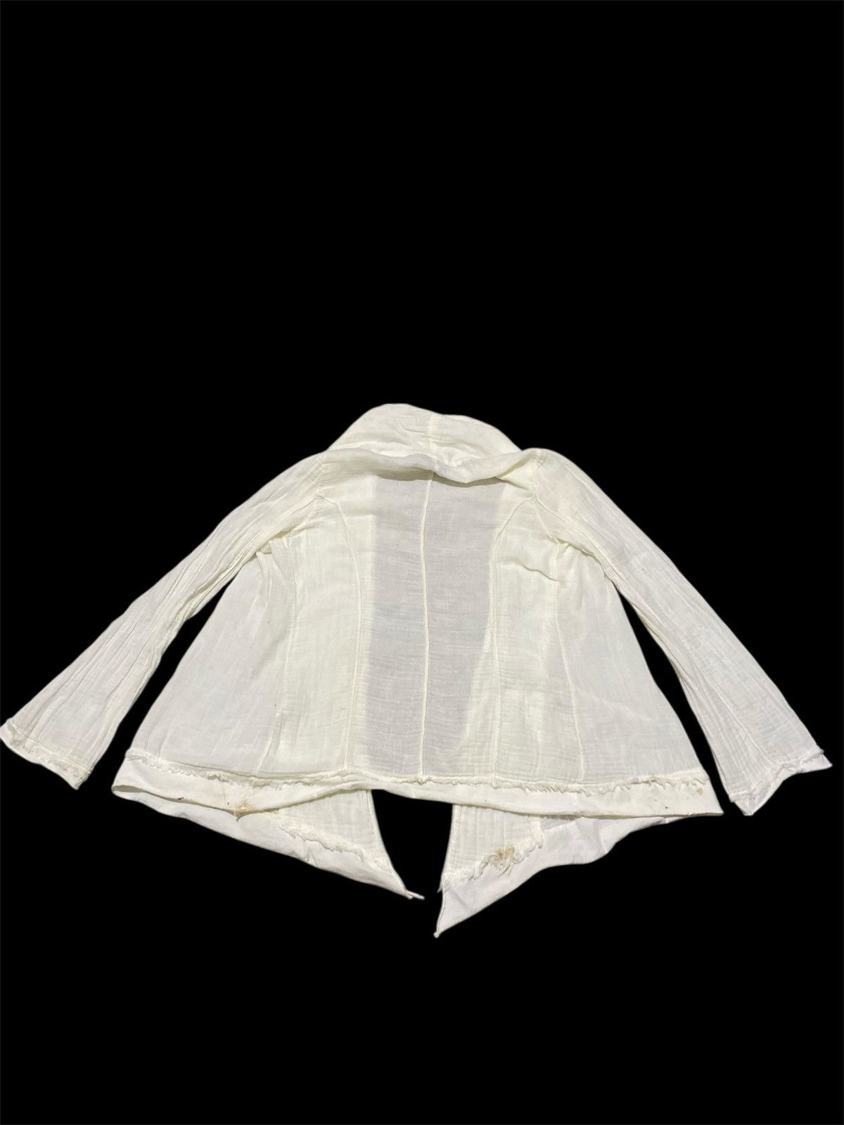 If Six Was Nine × Japanese Brand × Le Grande Bleu (L.G.B.) G.O.A GOTHIC N/BUTTON CARDIGAN RAW SEAMS DISTRESSED CARDIGAN Size M / US 6-8 / IT 42-44 - 4 Thumbnail
