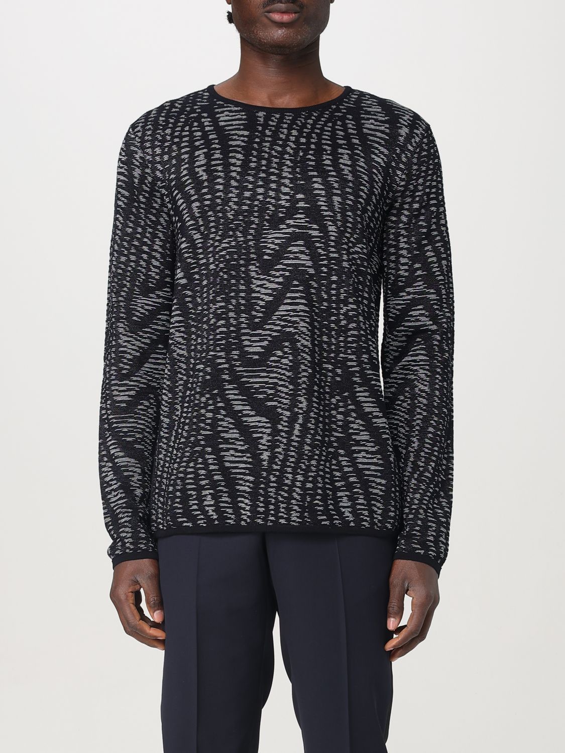 Giorgio Armani Giorgio Armani Sweater Men Blue Size US M / EU 48-50 / 2 - 1 Thumbnail