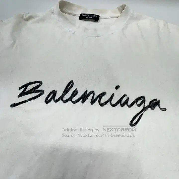 Balenciaga Balenciaga Logo Print Casual Short Sleeve T. Size US XS / EU 42 / 0 - 2 Thumbnail