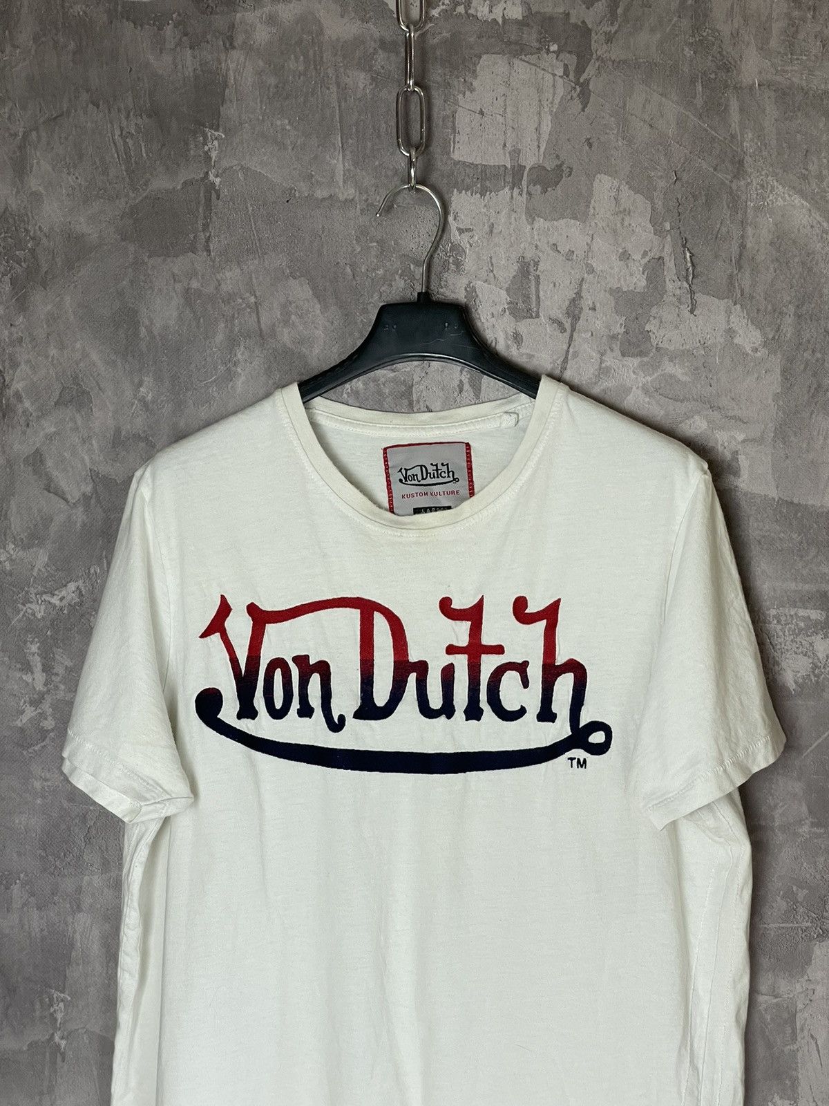 Von Dutch Von Dutch Classic Script Logo Stamp Graphic Tshirt Size US M / EU 48-50 / 2 - 2 Thumbnail