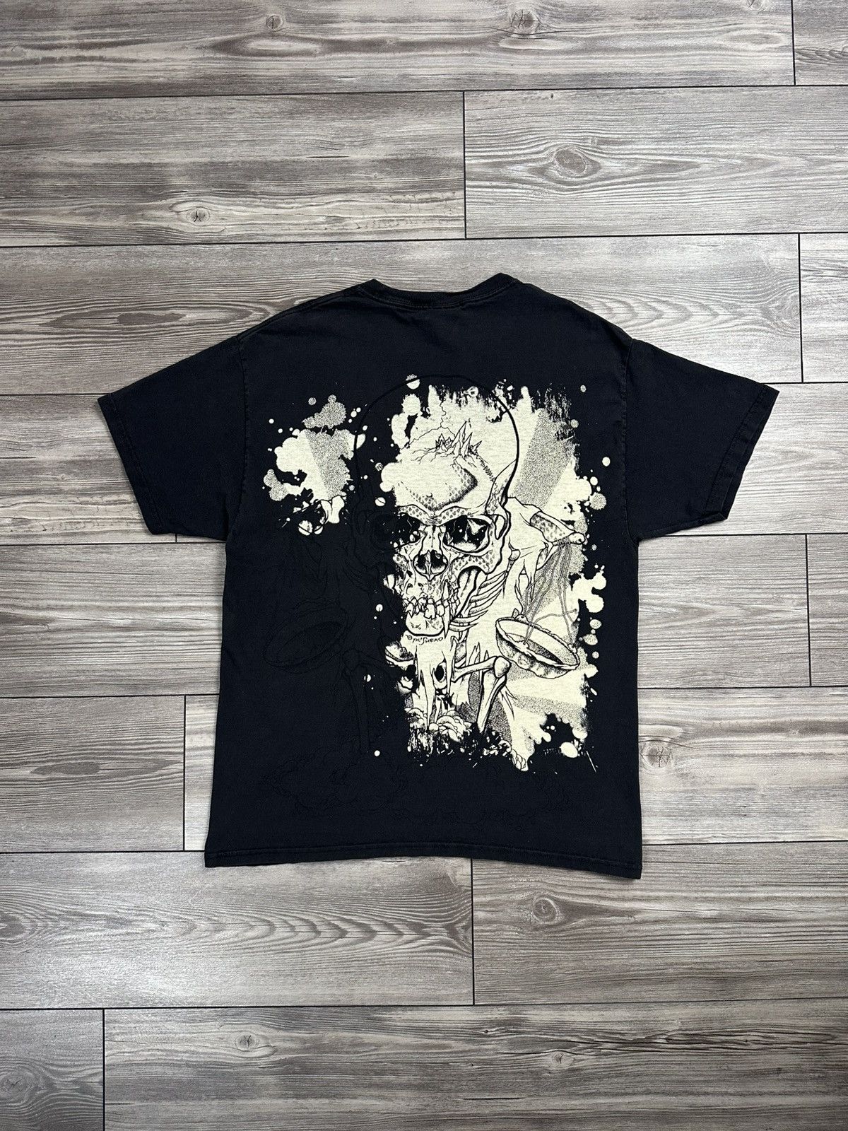 Band Tees × Hanes × Metallica Crazy Vintage Y2K Metallica Pushead T Shirt Size US L / EU 52-54 / 3 - 2 Thumbnail