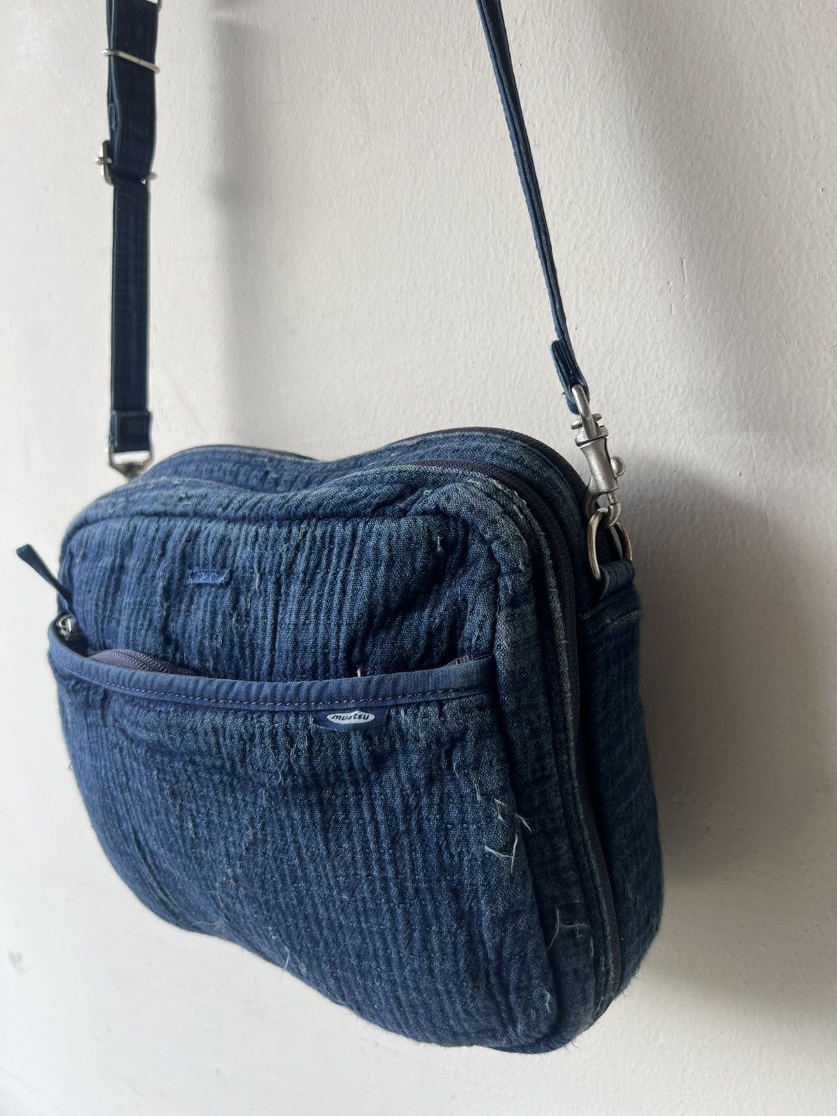 Porter Classic Porter Classic X Muatsu Fade Indigo Newton Sashiko Sling Bag Size ONE SIZE - 20 Thumbnail